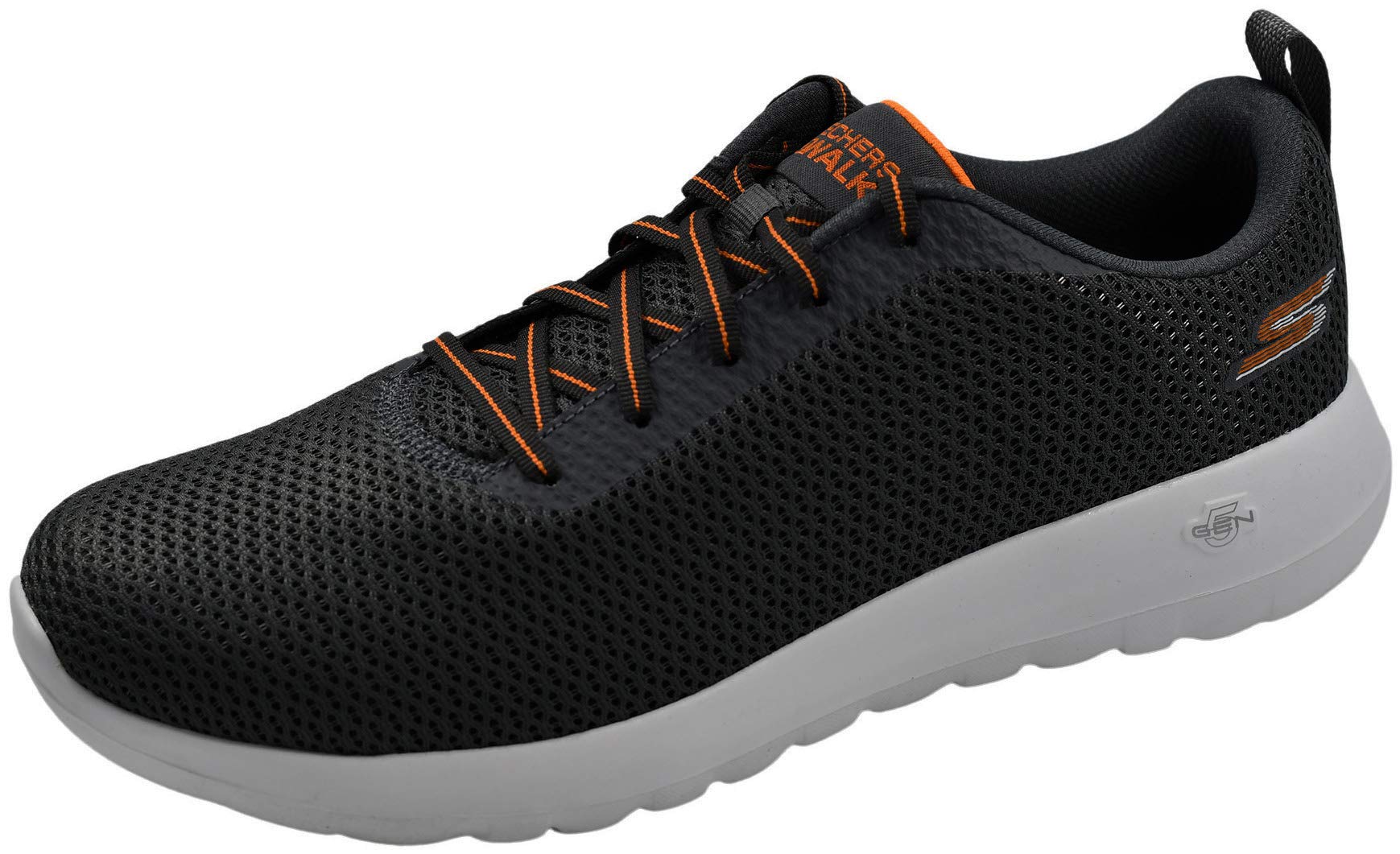 کفش ورزشی Skechers Go Walk Max-54601 برای مردان، زغالی/نارنجی، سایز ۴۴.۵ اروپا