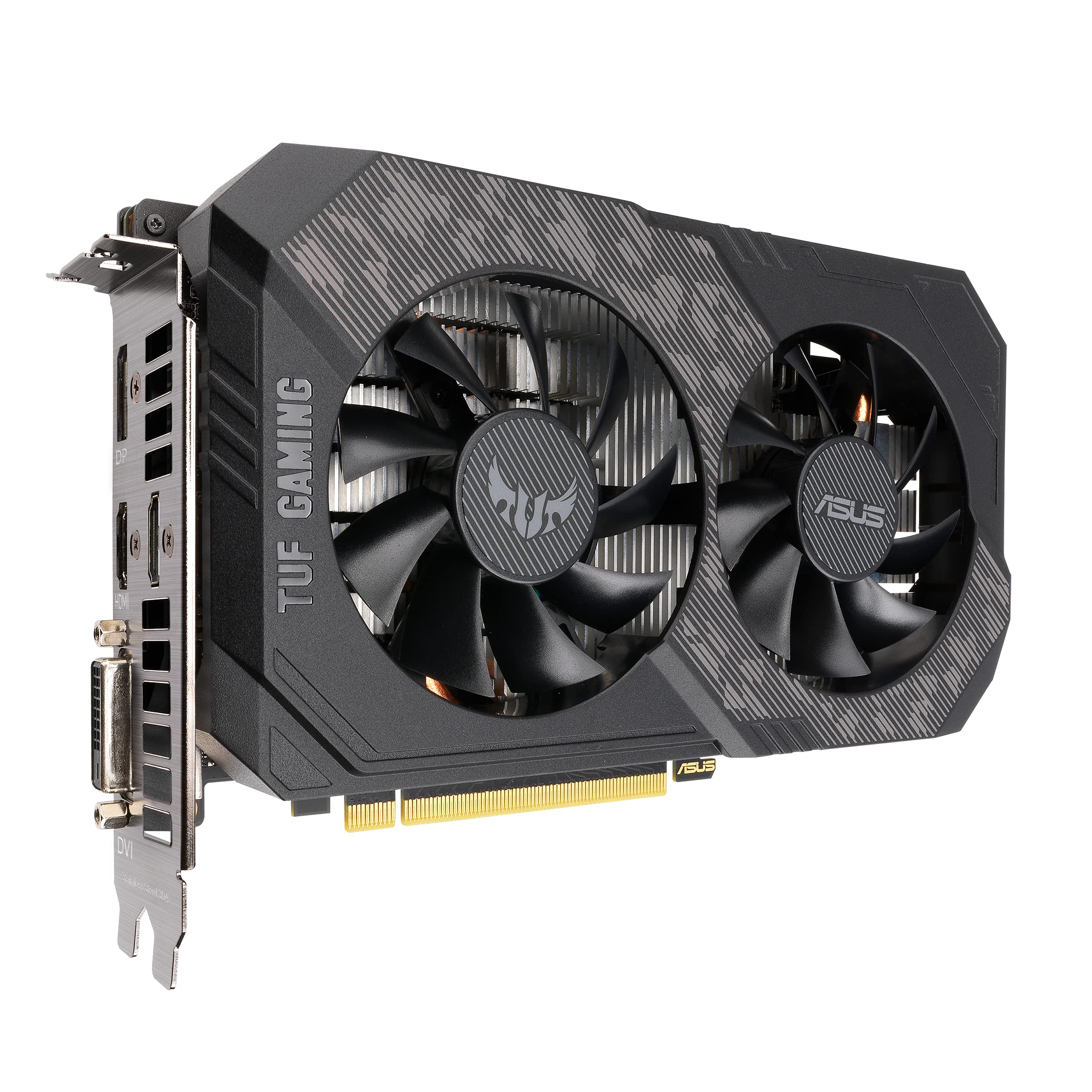 کارت گرافیک بازی ASUS TUF GAMING NVIDIA GEFORCE GTX 1660 SUPER (PCIE 3.0، 6 گیگابایت حافظه GDDR6، HDMI، DISPLAYPORT، DVI-D، بازی FHD، مقاومت گرد و غبار IP5X، روغن فضایی ارتقا حانه)