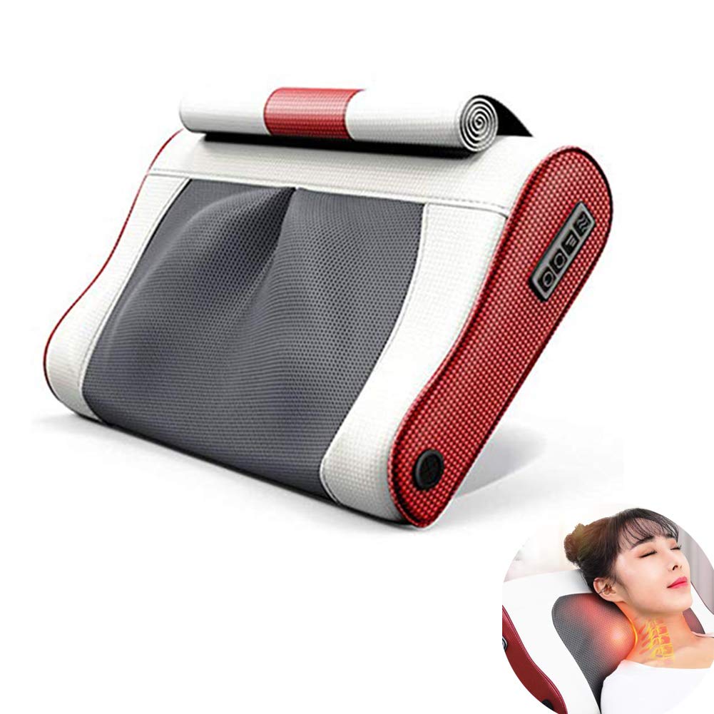 ماساژور الکتریکی AMhuui ، ماساژور گردن شیاتسو گردن با حرارت ، مه روکش ماساژ 3 بعدی برای پشت گردن شانه بدن درد عضلانی آسایش خستگی گره های بهبود خواب