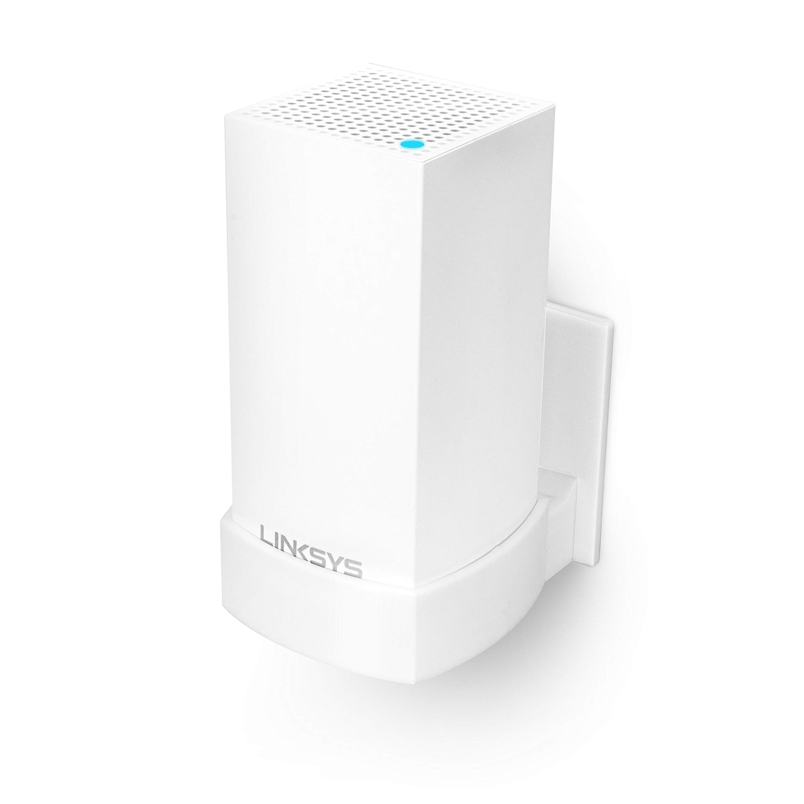 پایه دیواری بدون پیچ Brainwavz برای نگهدارنده مش Linksys Velop Home WiFi، نیازی به ابزار ندارد، نصب آسان، بدون هیچ اشکالی، نگهداری قوی با چسب ویژه VHB، سفید