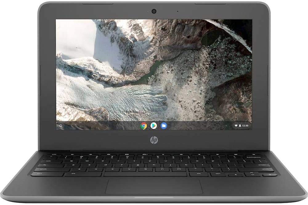 لپ تاپ HP Chromebook 11 G7 EE 11.6 اینچ با پردازنده Celeron N4000، 4 گیگابایت حافظه RAM، 32 گیگابایت فلش، سیستم عامل Chrome OS ۶۴ بیتی، گرافیک Intel UHD 600، صفحه کلید انگلیسی، بلوتوث، باتری 13 ساعته (تجدید شده)