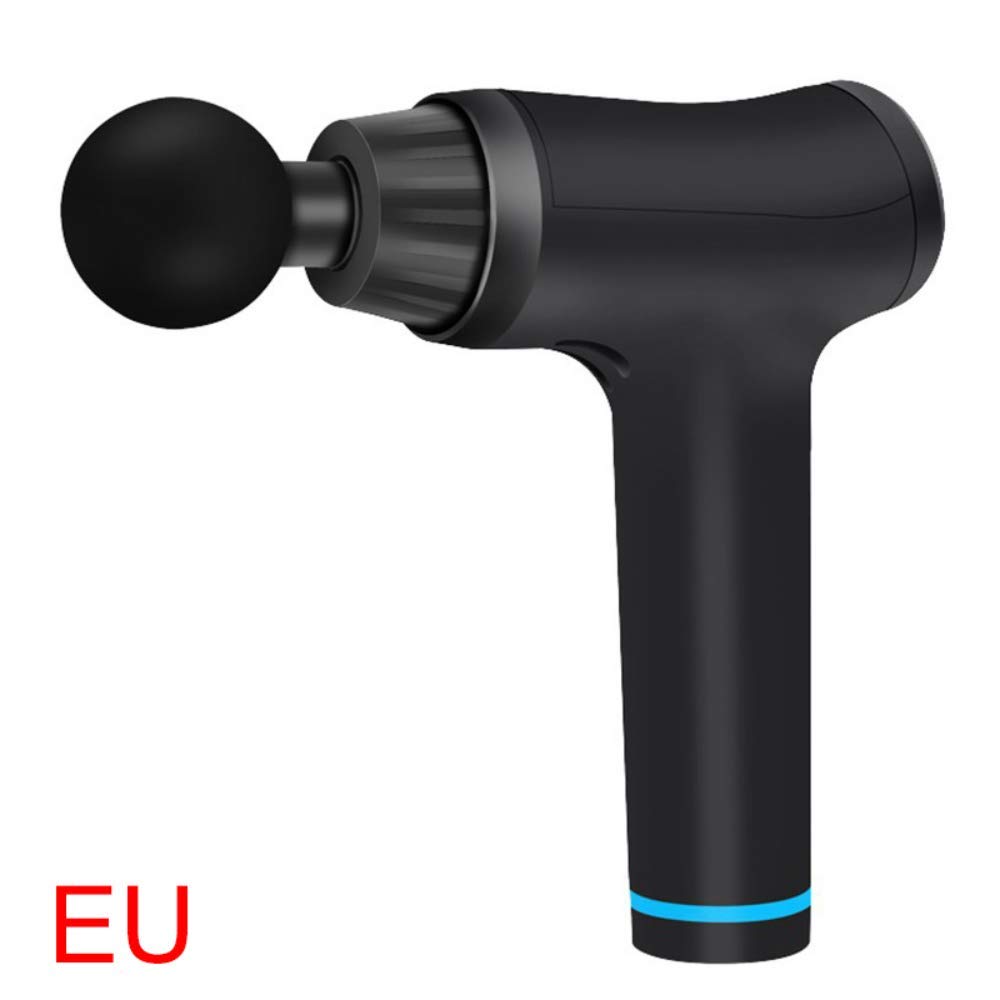 ماساژور بی‌سیم الکتریکی GNSV Handheld با ۳۰ سرعت لمس صفحه نمایش ال سی دی و ۶ سرپاچ ماساژ تعویضی، درد عضلانی سیاه