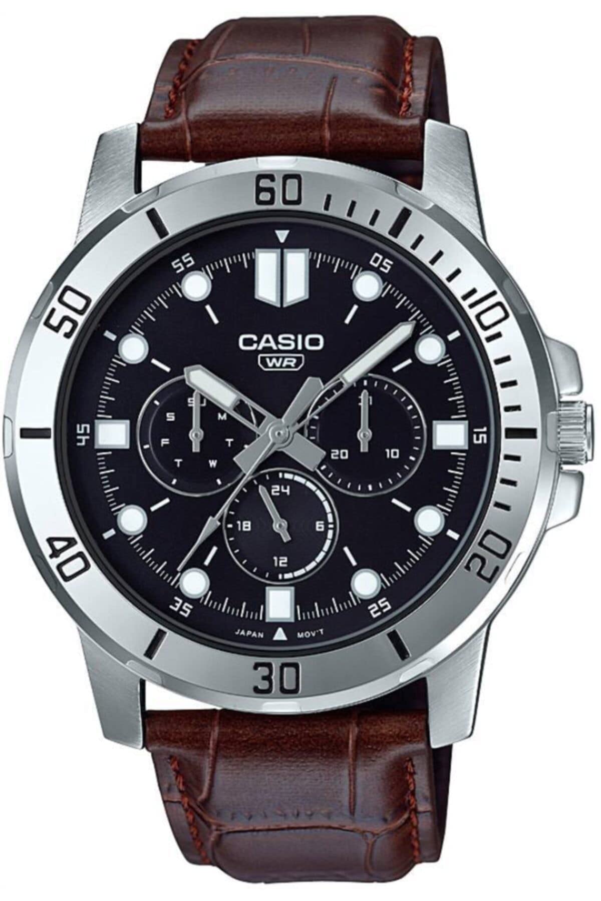 ساعت Casio قهوه‌ای تاریک/سیاه