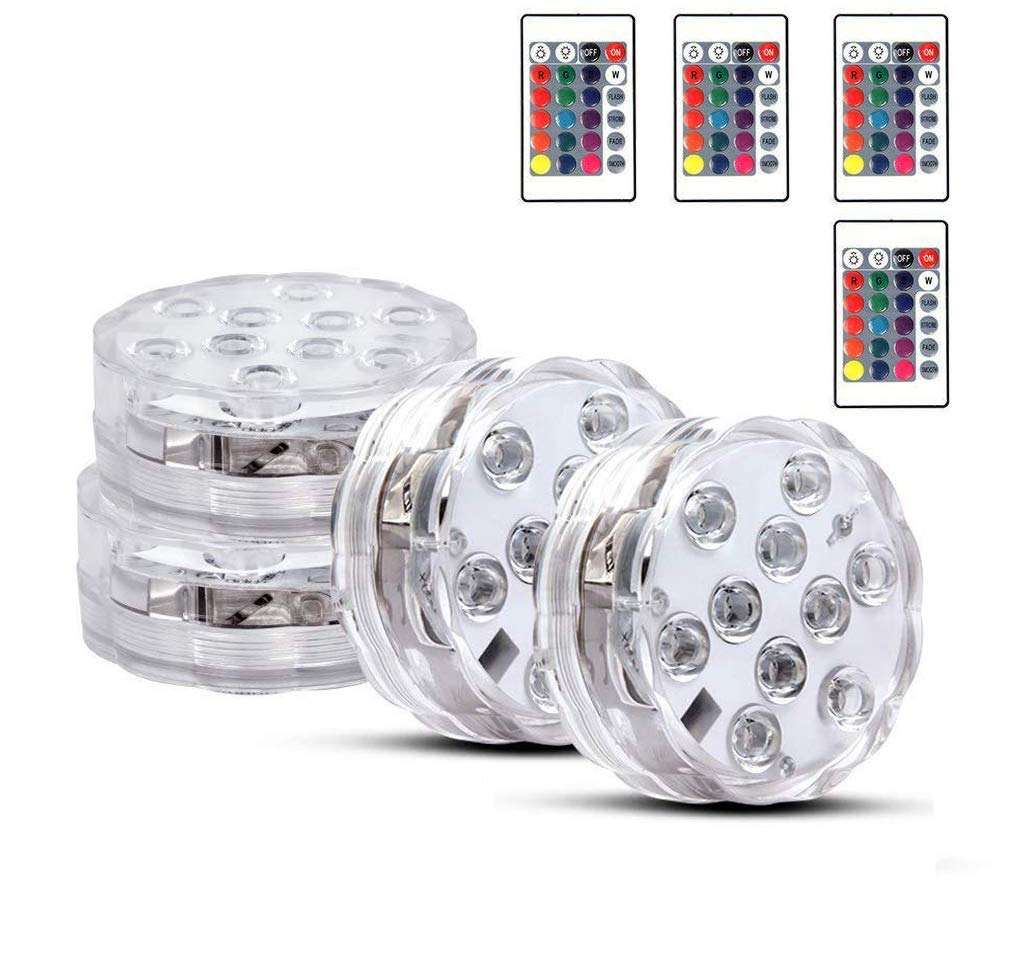 لوازم آکواریوم
لاستیک شناور LED Gluckluz تزئینات استخر ضدآب RGB. نور با کنترل از راه دور برای محفظه ماهی خانه زیرآبی وازه پایه تالاب (۱۰ LED، باتری قدرت، ۴ بسته)