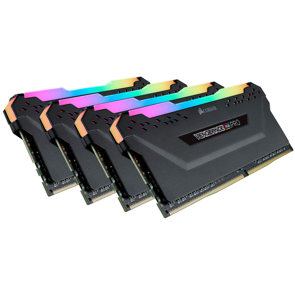 CORSAIR VENGEANCE RGB PRO 128GB (4x32GB) DDR4 3200 (PC4-25600) C16 1.35V خاطرات دسکتاپ سیاه 128GB (4x32GB) RGB RGB Pro