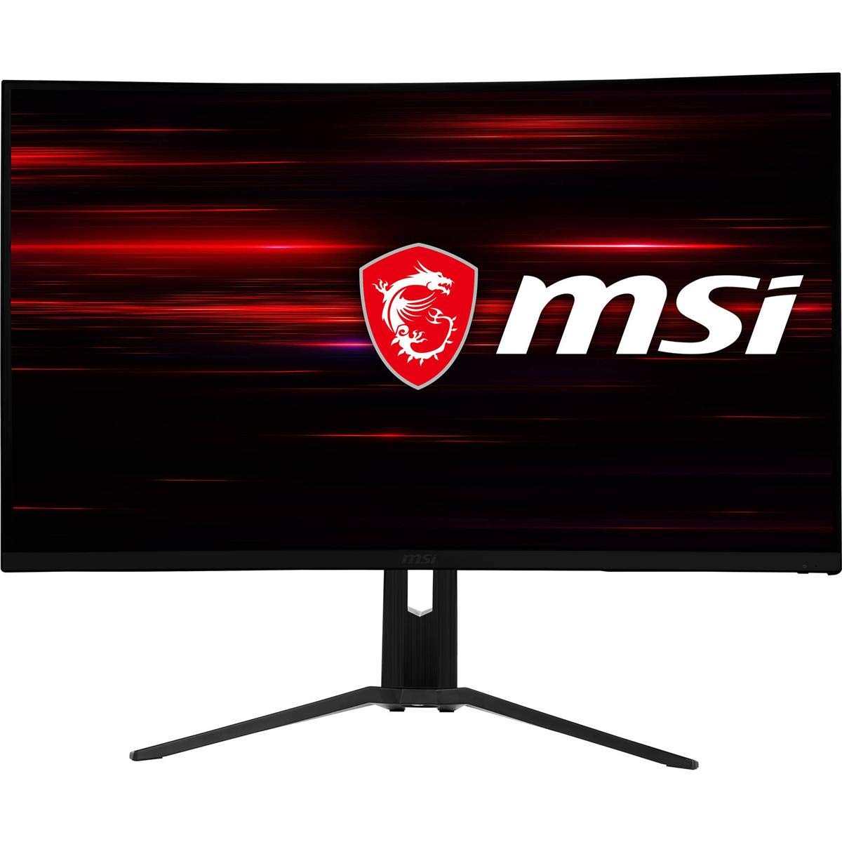 صفحه‌نمایش بازی منحنی MSI Optix MAG322CR ، 31.5 اینچ FHD 1920 × 1080 ، ضد تابش نور، آماده HDR ، منحنی 180Hz 1500R ، 1ms 16: 9 ، HDMI / DP / USB AMD FreeSync.، سیاه، 20.2 "× 28" × 10.5"