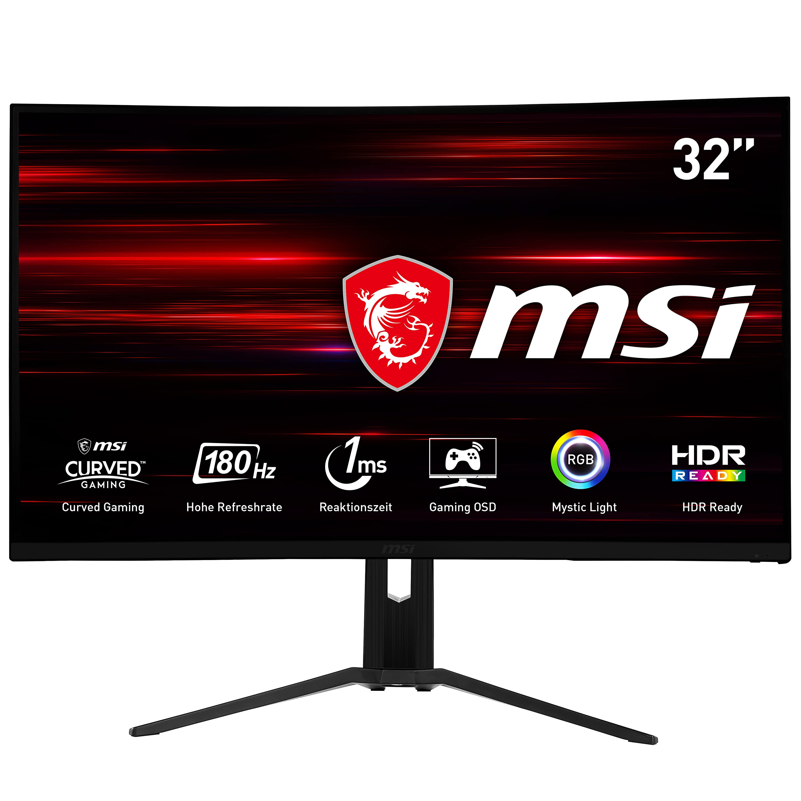 MSI سازگار 31,5 لیتری Optix MAG322CR-002 با فرکانس تازه 180 هرتز