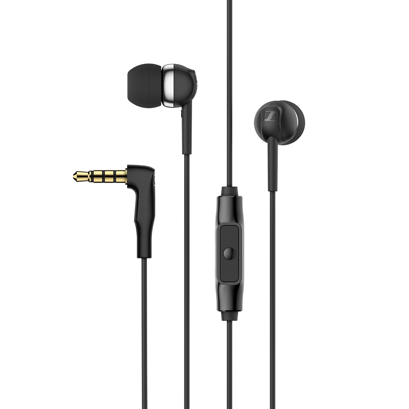 هدفون Sennheiser Consumer Audio Cx 80S دارای میکروفون - مشکی، باسیم، در گوش