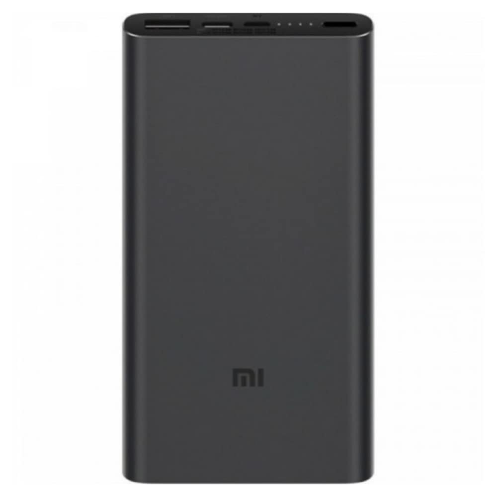 شارژر قدرتمند Xiaomi Mi 10000 Mah Powerbank 3 Type C با قابلیت شارژ سریع Quick Charge 18W Qc3.0، دو خروجی یو اس بی-سی و شارژ سریع - مناسب برای شارژ گوشی های هوشمند، تبلت، هدفون ها، ساعت های هوشمند و دوربین های اکشن - مشکی، مدل Vxn4274Gl