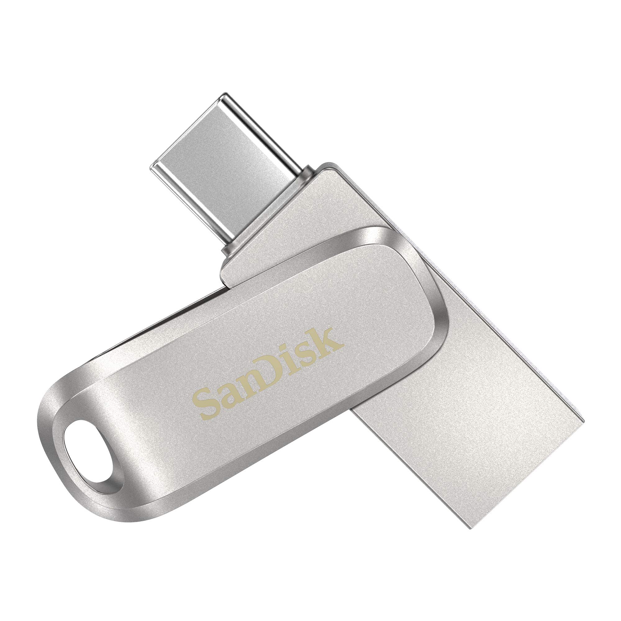 سن دیسک الترا 1TB درایو دوش برلیومی Type-C 400MB/s USB 3.2 نسل 1، نقره ای، SDDDC4-1T00-G46