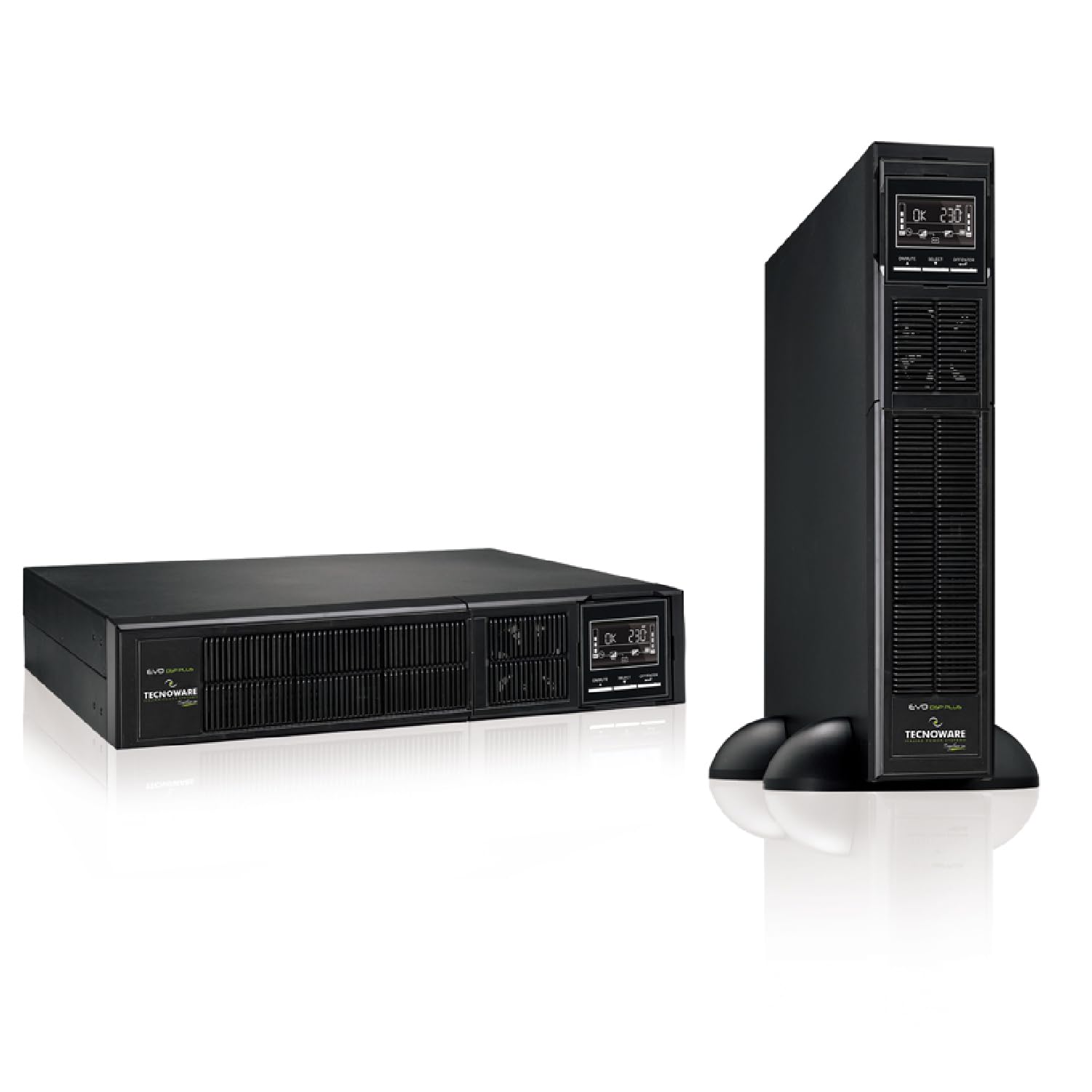 تکنولوژی برق این UPS: فناوری آنلاین (VFI) DSP، با کارایی 94٪، ورودی / خروجی 230 / 230Vac 50 / 60Hz، پریزهای خروجی IEC 3600VA برای سرور
