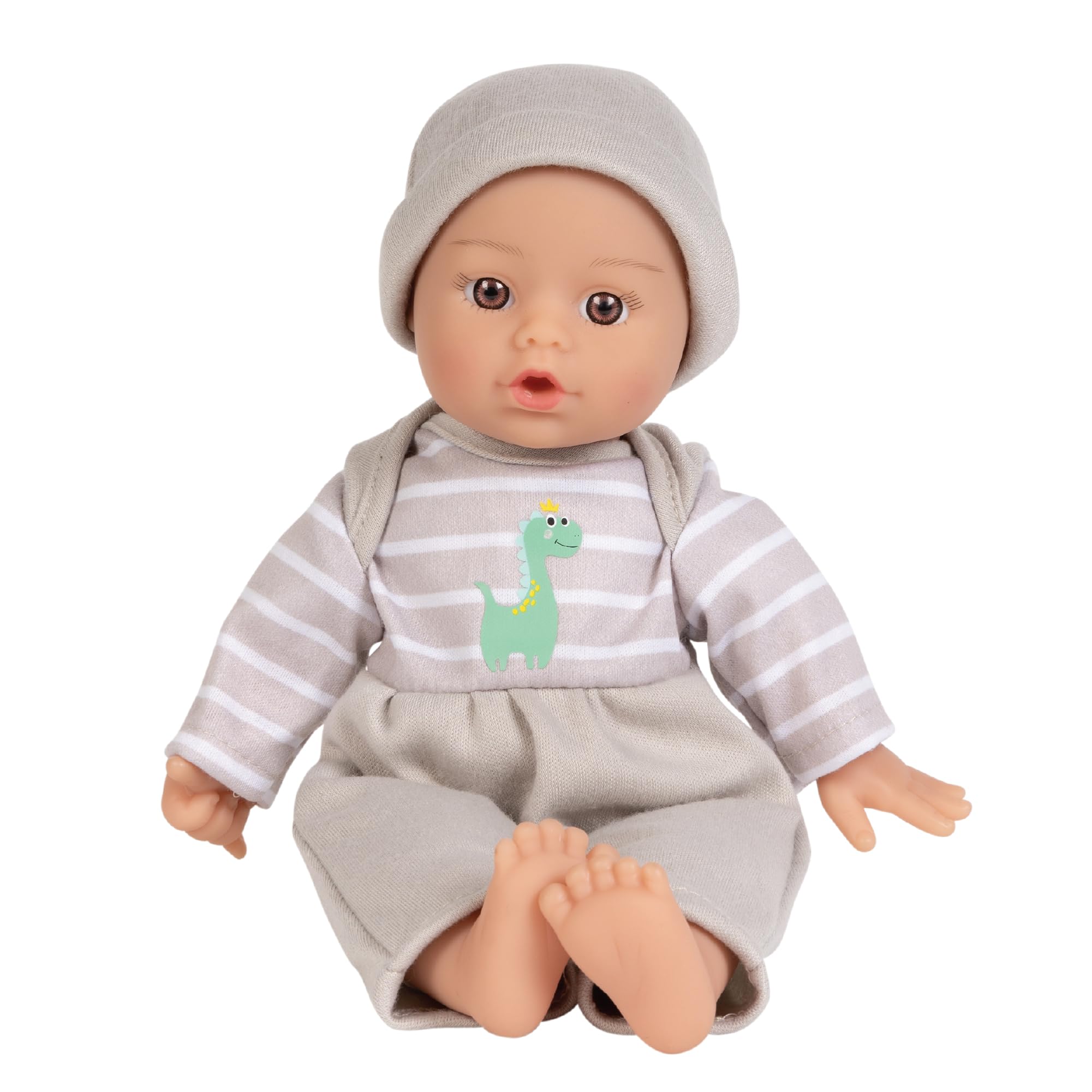 عروسک نر نرم افزار Adora، 11 اینچ بچه ی سرگرم کننده دایناسور، قابل شستشو با ماشین (Amazon منحصر به فرد) 1+ خاکستری / نارنجی