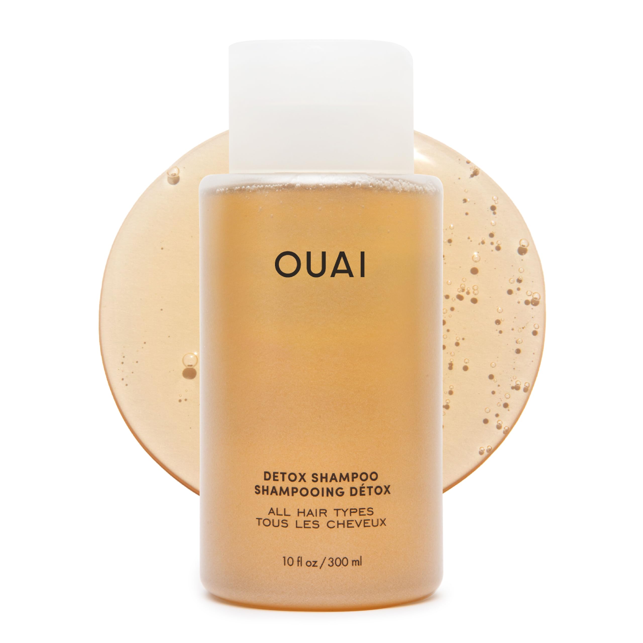 شامپو تطهیر کننده OUAI Detox. پاکسازی روشن کننده برای کثیفی، روغن، تجمع محصول و آب سخت. به موهای بسیار تمیز، نرم و تازه بازگردید. بدون پارابن، سولفات و فتالات (۳۰۰ میلی‌لیتر) ۳۰۰ میلی‌لیتر (بسته‌بندی ۱ عدد)