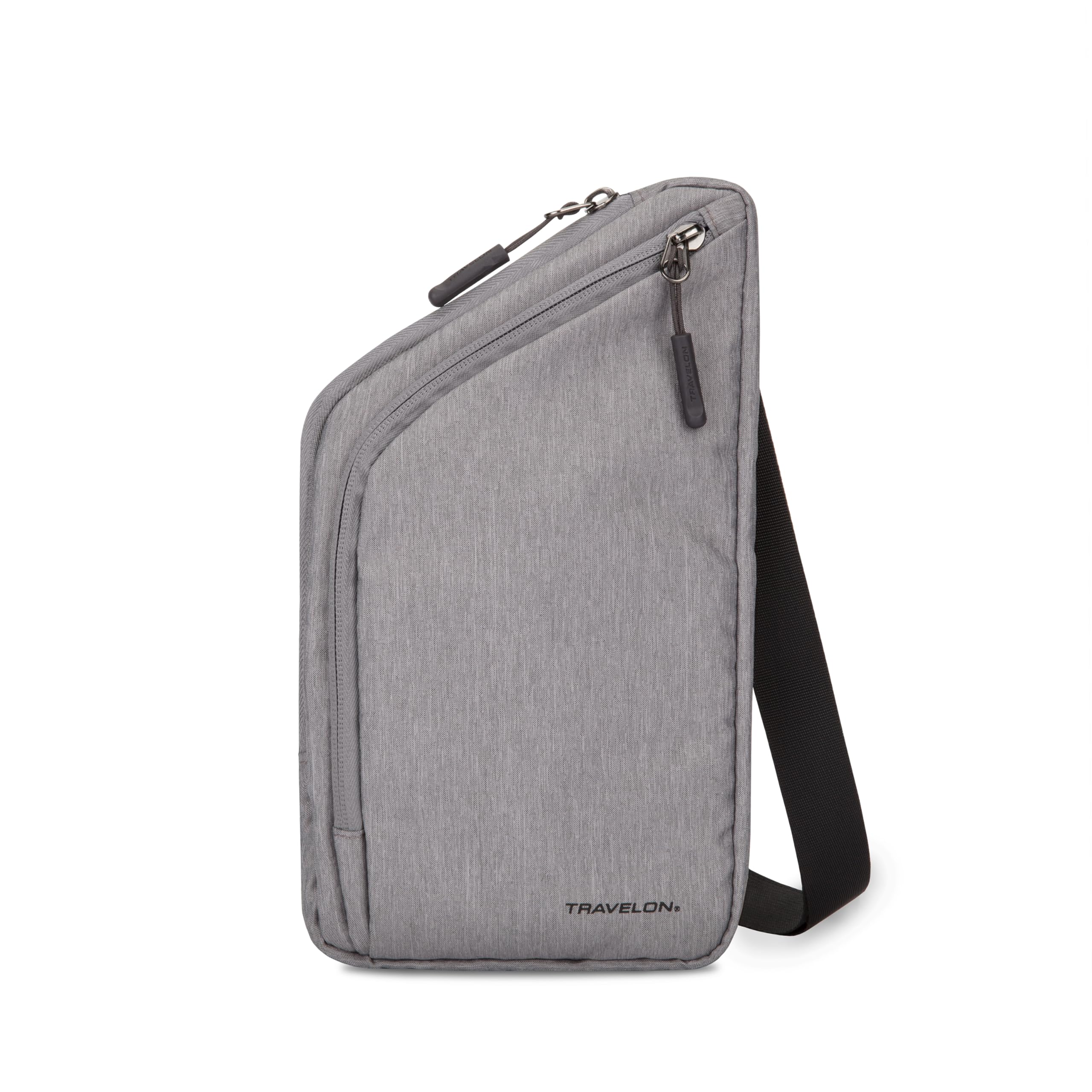 کیف دوشی Travelon Essentials سفر جهانی Unisex-بزرگسال یک اندازه خاکستری هدر