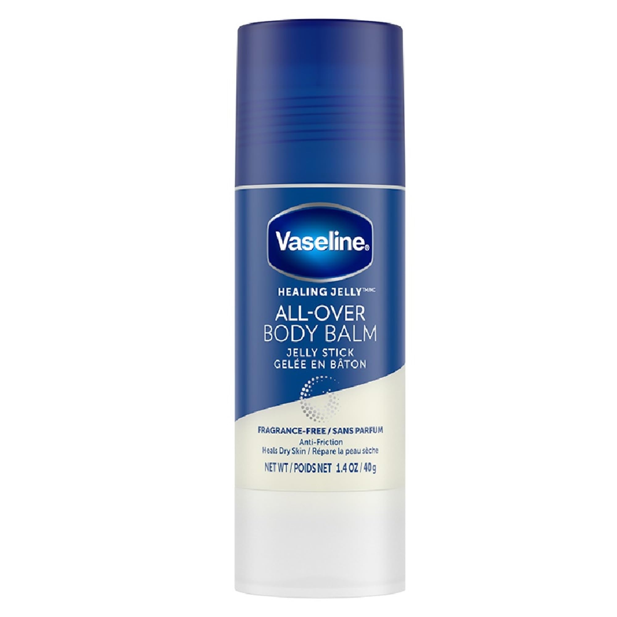 Vaseline Healing Jelly Body Balm Stick for Dry Skin Relief Unscented Targeted Healing for Hard-To-Reach Spots 40 G/1.4 Oz, 40 Grams