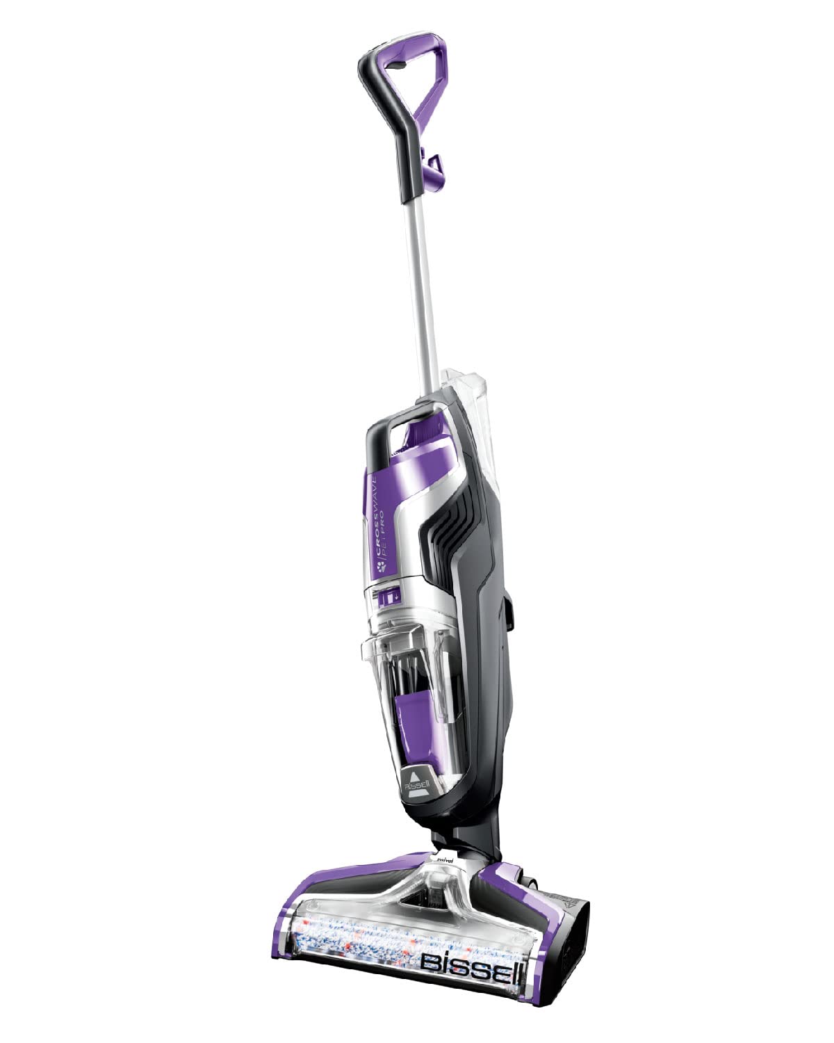 مکنده و مکش تمیزکننده‌ی سطوح سخت BISSELL CrossWave Pet Pro | خشک و تر | تمیزکننده‌ی سه‌کاره‌ی سطوح چندگانه برای چوب، کاشی، لمینیت و فرش‌های منطقه‌ای | مناسب برای دارندگان حیوانات خانگی | 2224E | بنفش