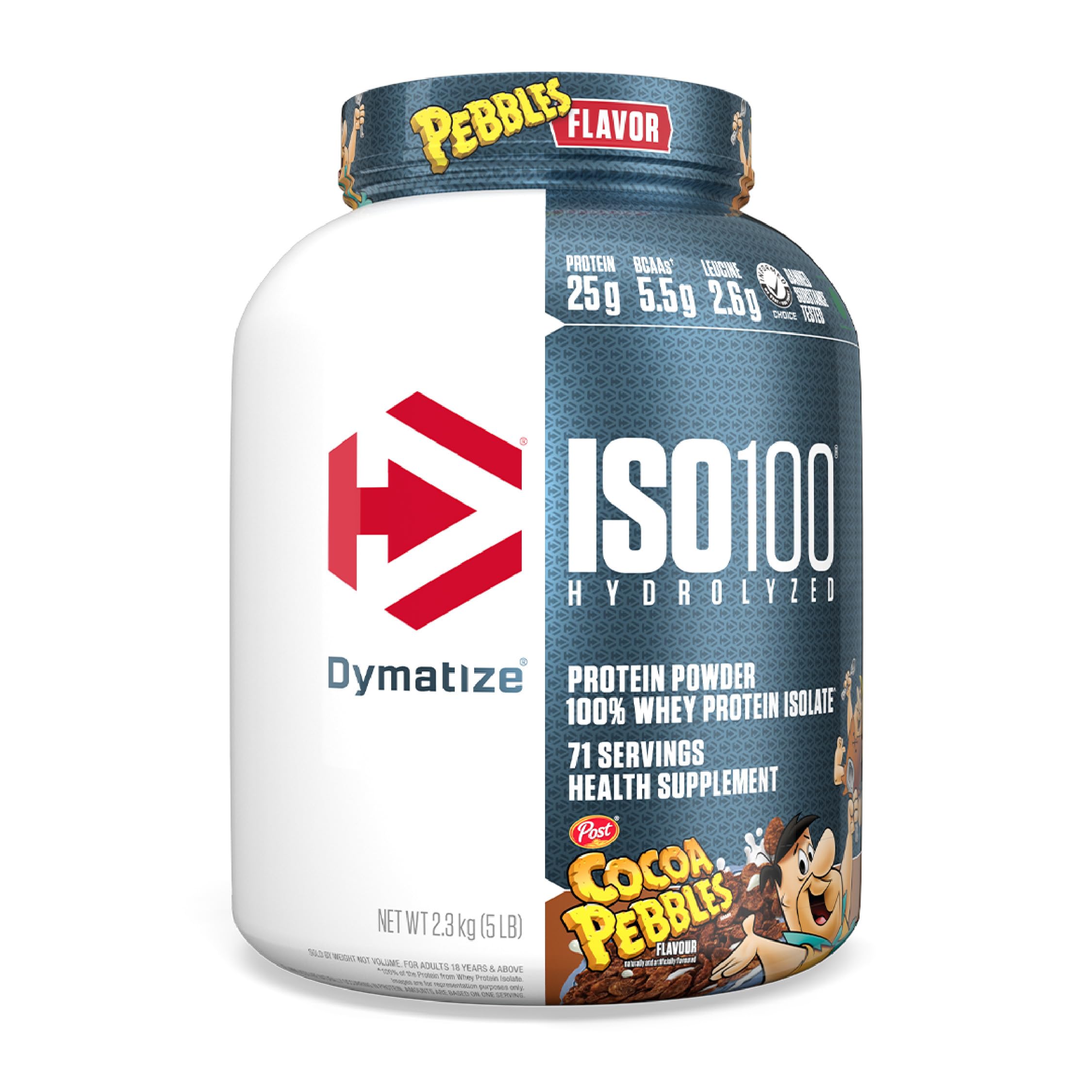 Dymatize ISO 100 با طعم کاکائو پبلز 5 پوند