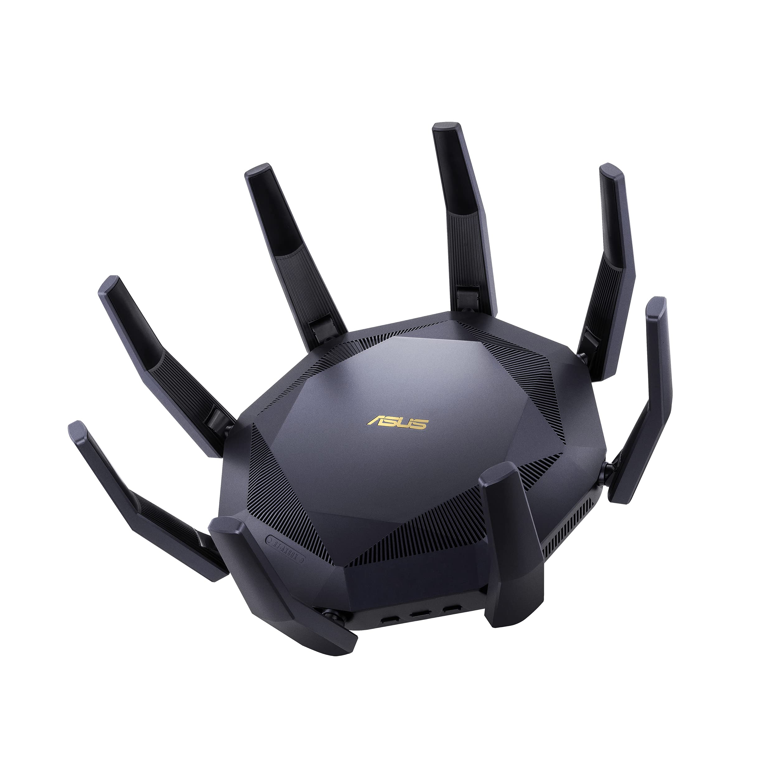 ASUS RT-AX89X (AX6000) یک روتر بازی قابل توسعه با وای فای 6 دو بانده 12-جریانه است، دارای دو پورت 10G، پورت بازی، حالت بازی موبایل، امنیت شبکه بدون نیاز به اشتراک، Instant Guard، VPN، سازگار با AiMesh AX6000 | 12 جریان | 10 پورت 10G است.