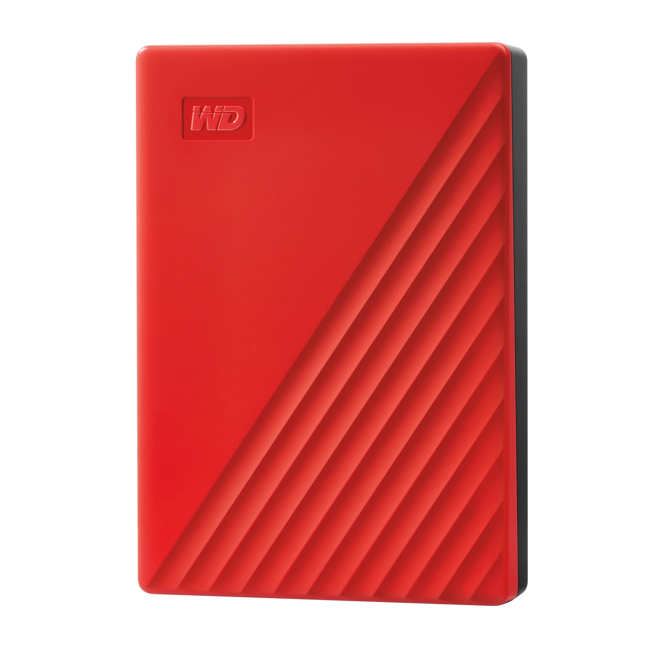 Western Digital WD 5TB My Passport درایو هارد اکسترنال قابل حمل - قرمز، با پشتیبان‌گیری خودکار، رمزگذاری سخت‌افزاری 256 بیت AES و محافظت نرم‌افزاری - WDBPKJ0050BRD-WESN 5TB PC