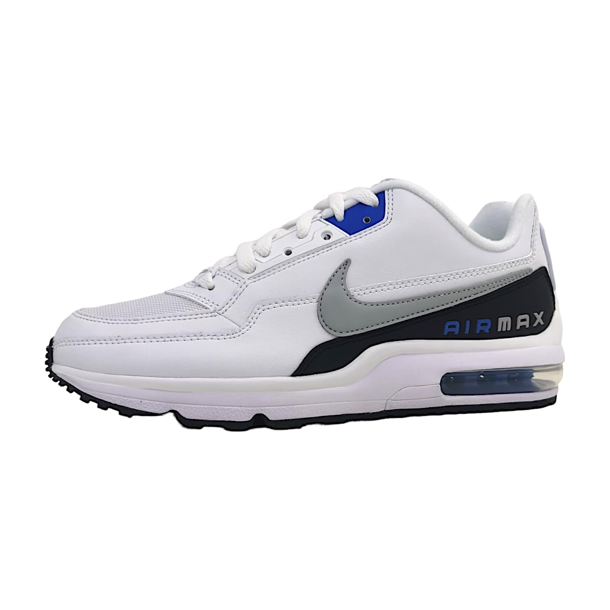 کفش دویدن مردانه نایک مدل Air Max Ltd 3 — سایز 44 (EU) — رنگ: سفید / خاکستری دودی روشن - آبی رویال - دودی تیره