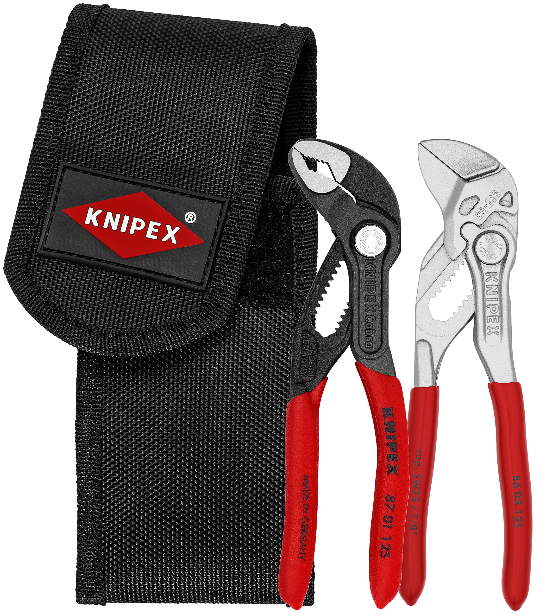 مجموعه چاقوک‌های کوچک Knipex در کیف ابزار کمری (کارت خودخدمتی/بلیستر) 00 20 72 V04 تک واحد
