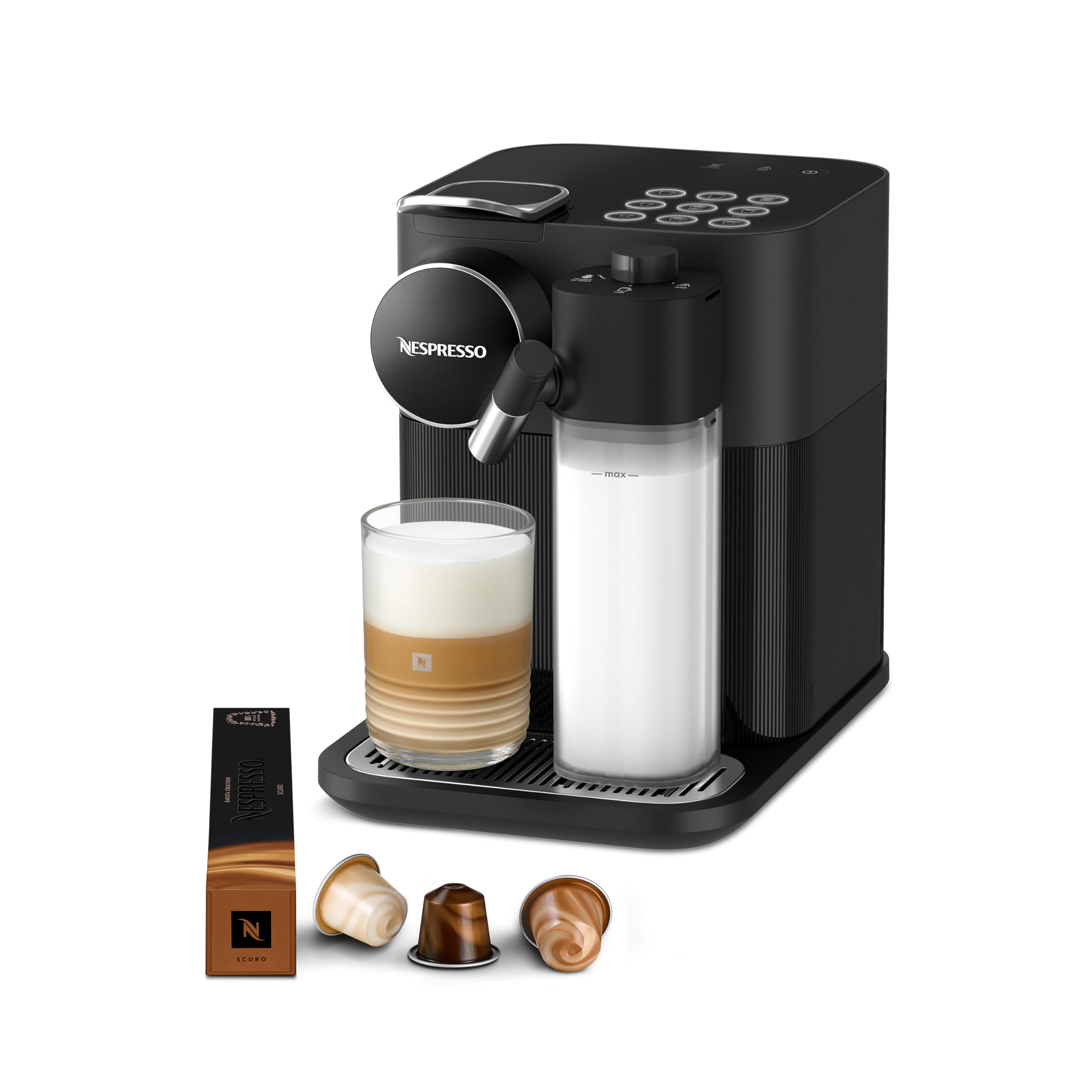 ماشین قهوه ساز Nespresso Gran Lattissima از Nespresso، رنگ مشکی - نسخه اماراتی Gran Lattissima سیاه