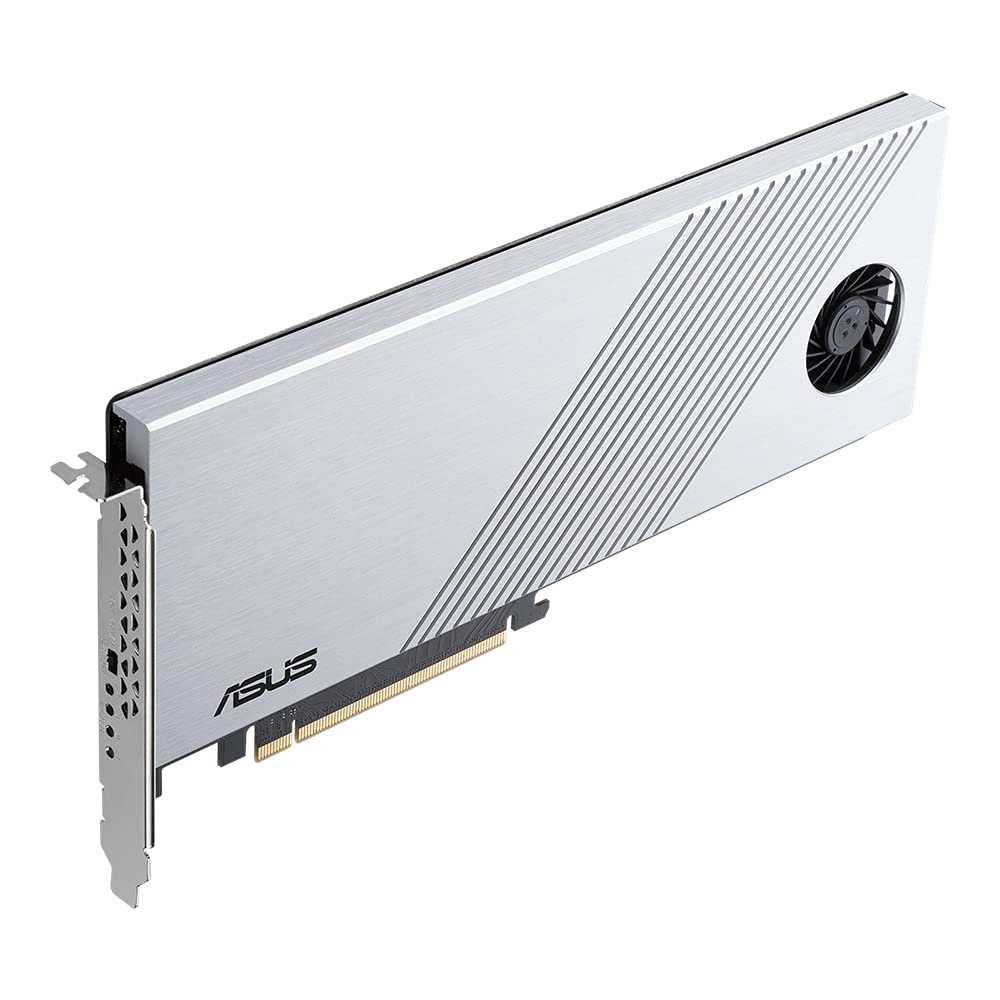 ASUS Hyper M.2 x16 Gen 4 (PCIe 4.0/3.0) سیستم‌های 4x M.2 NVMe (2242/2260/2280/22110) با سرعت تا 256 گیگابیت بر ثانیه را برای AMD TRX40 / X570 PCIe 4.0 NVMe RAID و پلتفرم RAID اینتل - توانایی پردازنده‌ها پشتیبانی می‌کند.