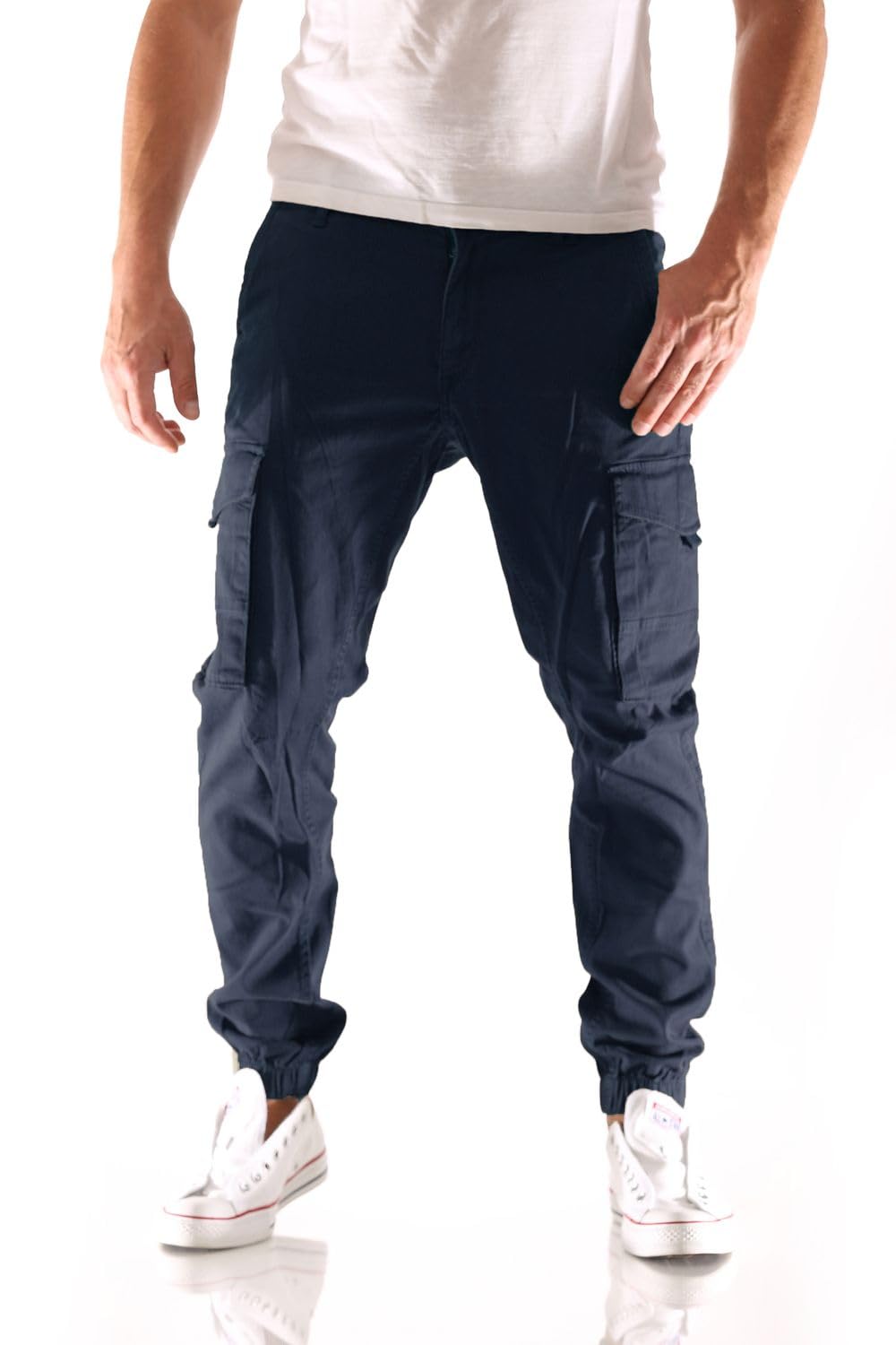 ساق‌بند جین مردانه JACK&JONES مدل JJIPAUL JJFLAKE AKM 542 سیاه NOOS سایز ۳۴W / ۳۲L نیوی بلیزر