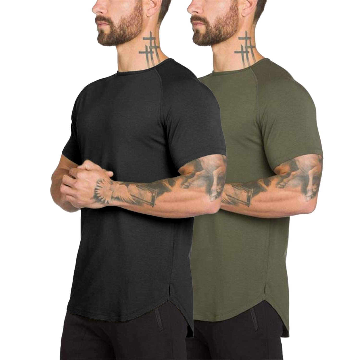 تی‌شرت اجرای بازی ورزشی بدنسازی ریاضی بلاد آرمی Green + black L کتان پارچه بافتندۀ کتان ارتدوکسان بهترین انتخاب ورزشکارهاست.
