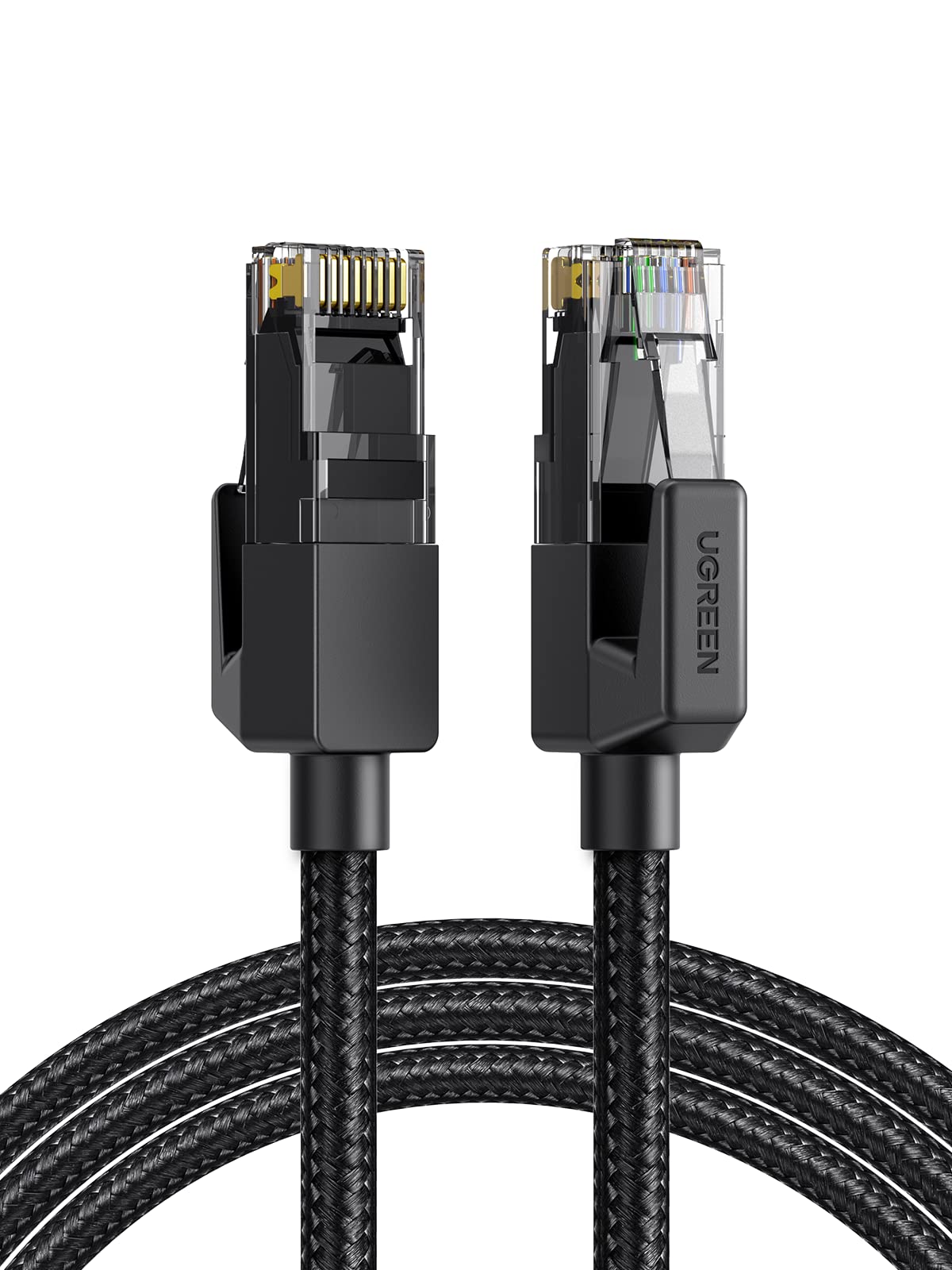 کابل اترنت UGREEN Cat 6 1M کابل شبکه مبلغ 1Gbps سرعت بالای اینترنت کابل پوشیده LAN سوکت RJ45 سازگار با روتر PS5 Xbox تلویزیون هوشمند Switch WiFi Extender Adapter اترنت 1m (3.3ft)