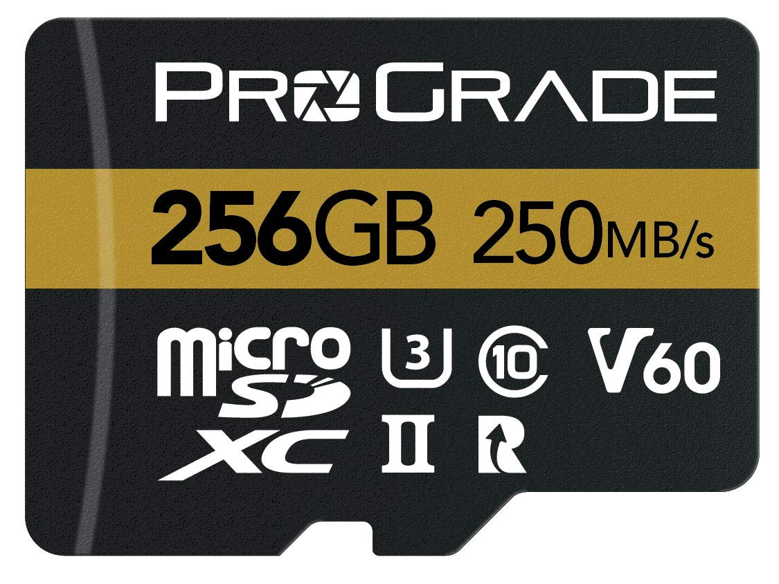 کارت حافظه microSD V60 (256GB) - تست شده برای دستگاه‌های از جنس کارت حافظه SD کامل | تا 250 مگابایت بر ثانیه خواندن، 130 مگابایت بر ثانیه نوشتن ProGrade Digital