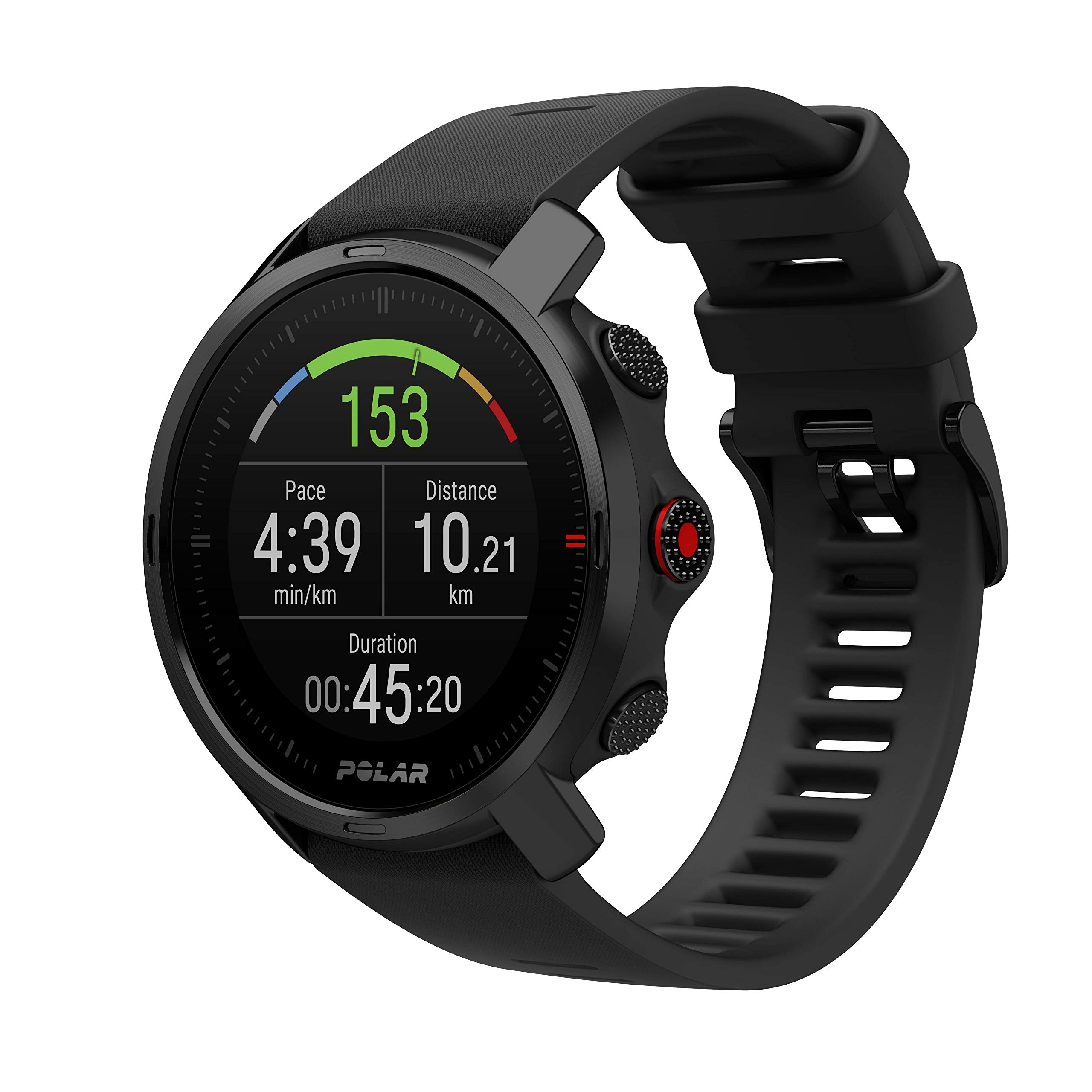 ساعت خارج از منزل Polar Grit X با GPS، قطب نما، ارتفاع سنج و دوام نظامی برای پیاده روی در کوهستان، دویدن در مسیر، دوچرخه سواری کوهستانی و ورزش‌های دیگر - عمر باتری فوق العاده طولانی سیاه M / L