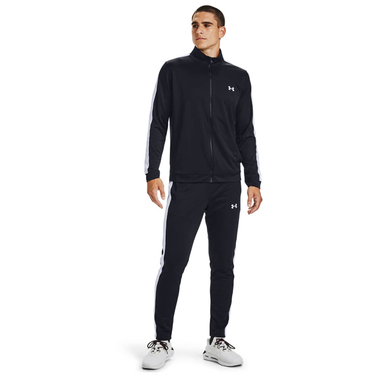 پوشاک ورزشی زیر زره مردانه مدل Emea Track Suit سایز XXL رنگ مشکی / سفید