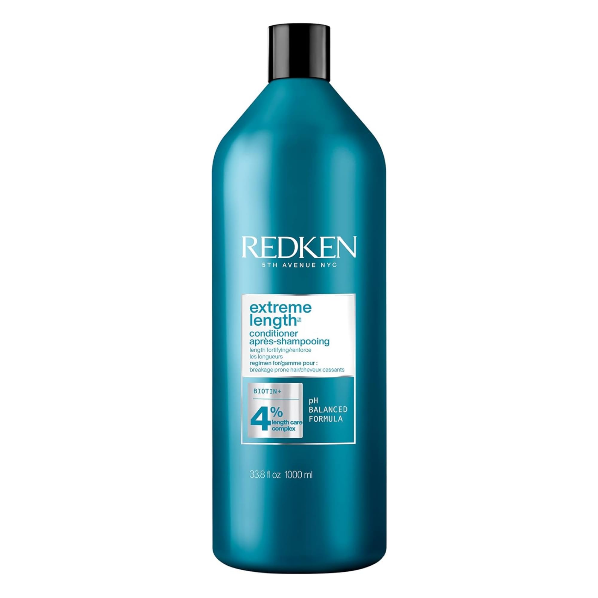 شامپو REDKEN Extreme Length برای رشد مو، موها را تقویت، تقویت و نرم می کند که با بیوتین تقویت شده است 33.8 فلزی اونس (بسته ای از 1)