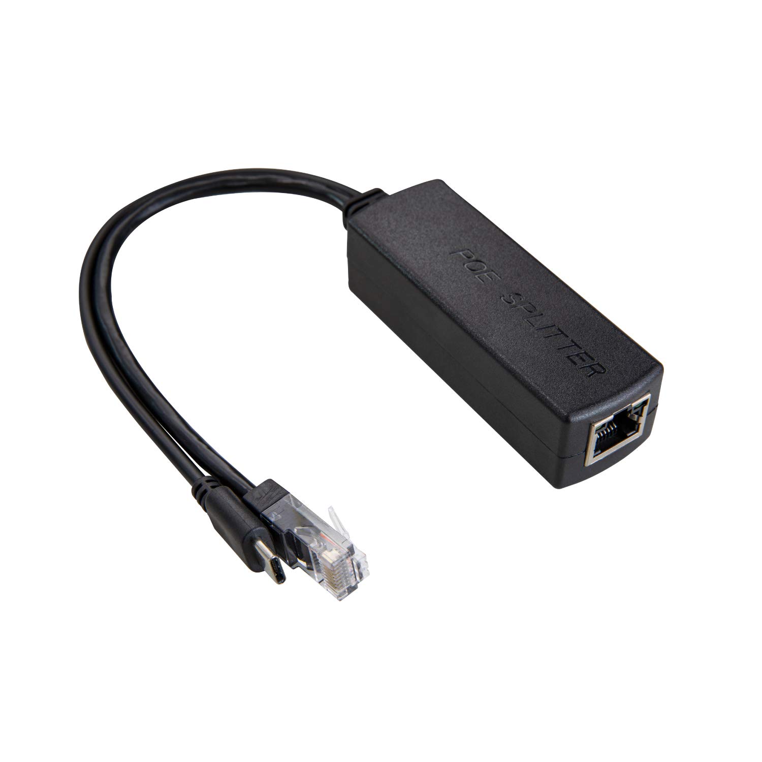 UCTRONICS PoE Splitter USB-C 5V - Active PoE to USB-C Adapter, IEEE 802.3af Compliant for Raspberry Pi 4, Google WiFi, Security Cameras, and More DC 5V 2.4A USB-C