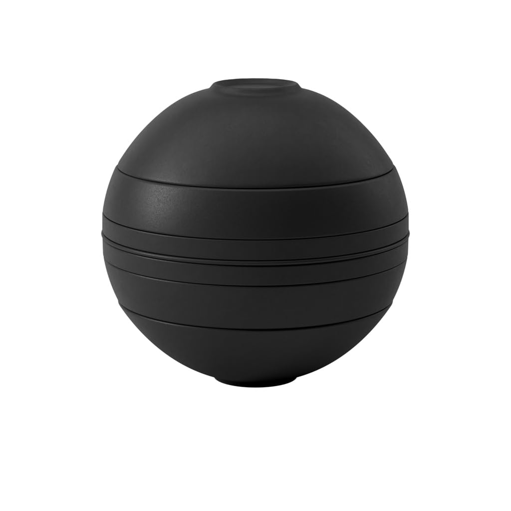 سفره‌ی ۷ تکه ویلروی و بوش La Boule Black برای دو نفر، پرسلان با کیفیت با premium