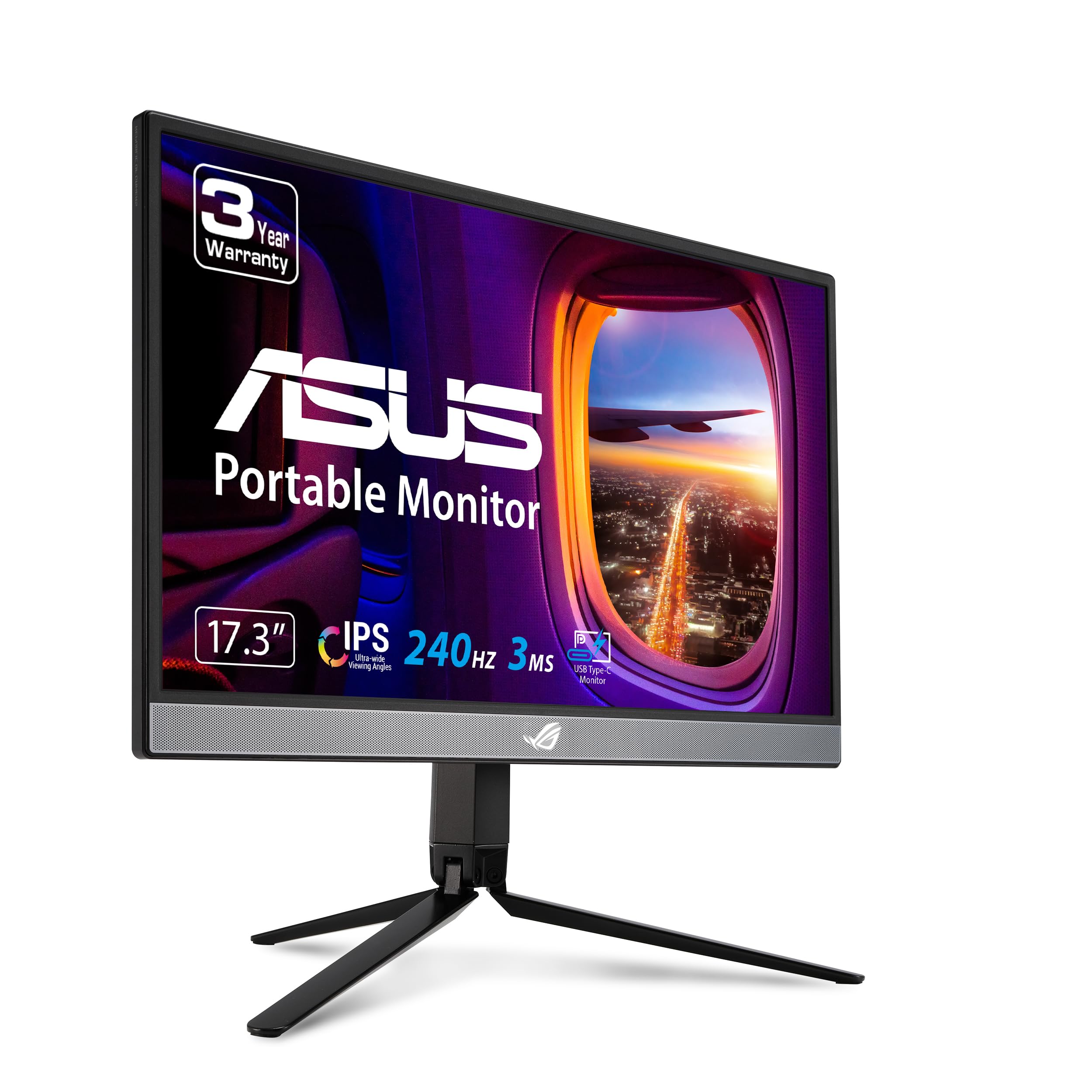 ASUS ROG Strix 17.3" 1080P Portable Gaming Monitor (XG17AHP)-FHD, IPS, 240Hz, Adaptive-Sync, Built-in Battery, ROG Bag, Tripod Stand, USB Type-C, Micro HDMI for Laptop, PC, Console, 3-Year Warranty 17" IPS 240Hz w/ Tripod, Carry bag, Cover

ASUS ROG Strix 17.3 "1080P مانیتور بازی قابل حمل (XG17AHP) -FHD، IPS، 240Hz، Adaptive-Sync، باتری داخلی، کیسه ROG، استند سه پایه، USB نوع C، Micro HDMI برای لپ تاپ، کامپیوتر، کنسول، گارانتی 3 ساله 17" IPS 240Hz با سه پایه، کیف حمل، کاور
