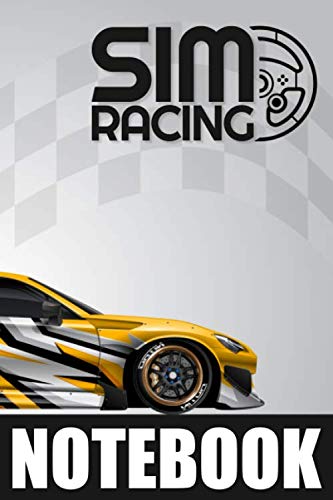 دفتر یادداشت شبیه‌ساز مسابقه‌ای SIM: یادداشت‌های بازی شبیه‌ساز مسابقه - الگوی خطی و نقطه‌ای برای یادداشت‌ها و طراحی‌ها | یادداشت‌ها را درباره مدارها، تنظیمات ماشین و زمان‌های دوره بگیرید تا رانندگی خود را بهبود بخشید