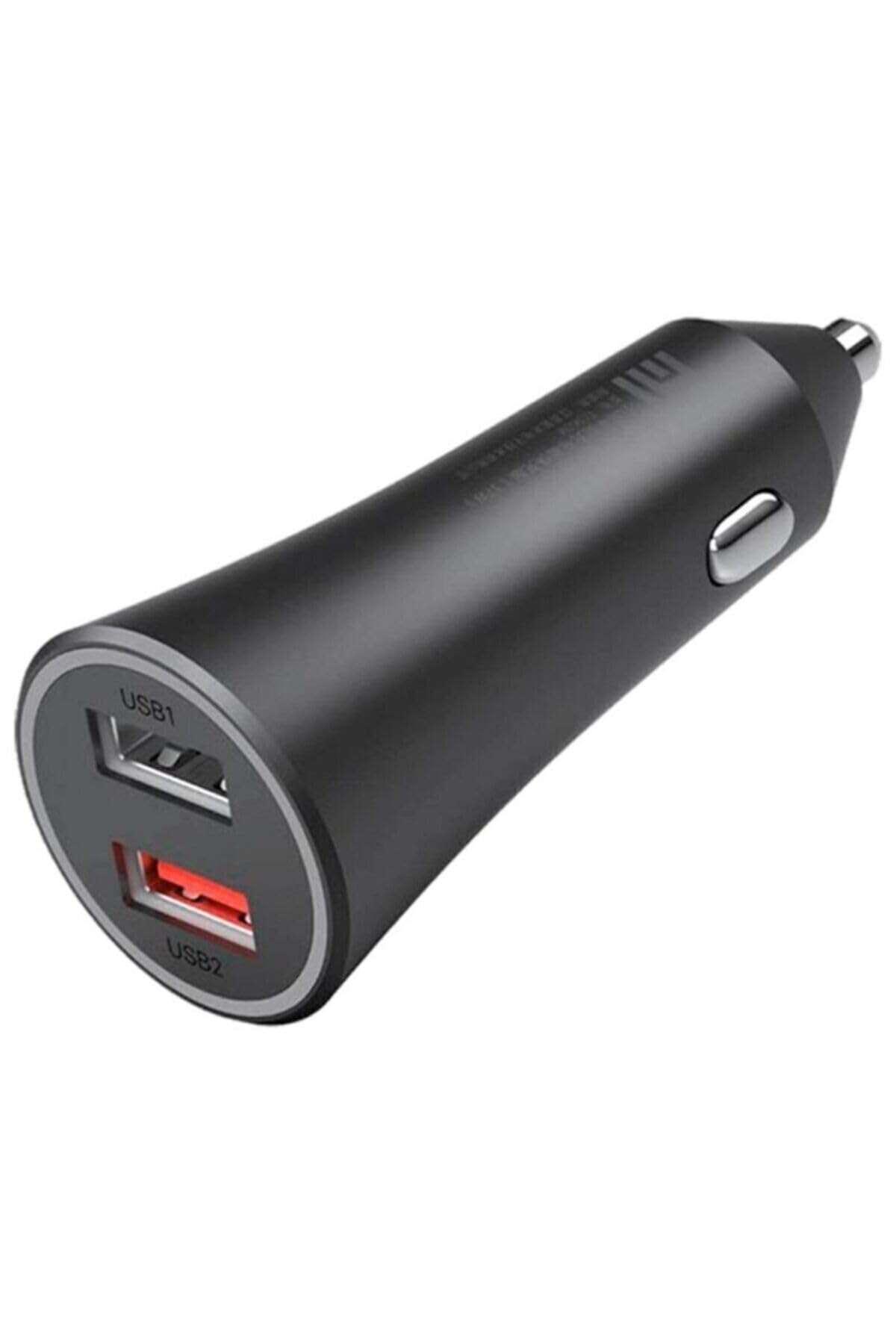 شارژر خودروی شیائومی Mi 37W دو پورت USB سریع با رنگ مشکی