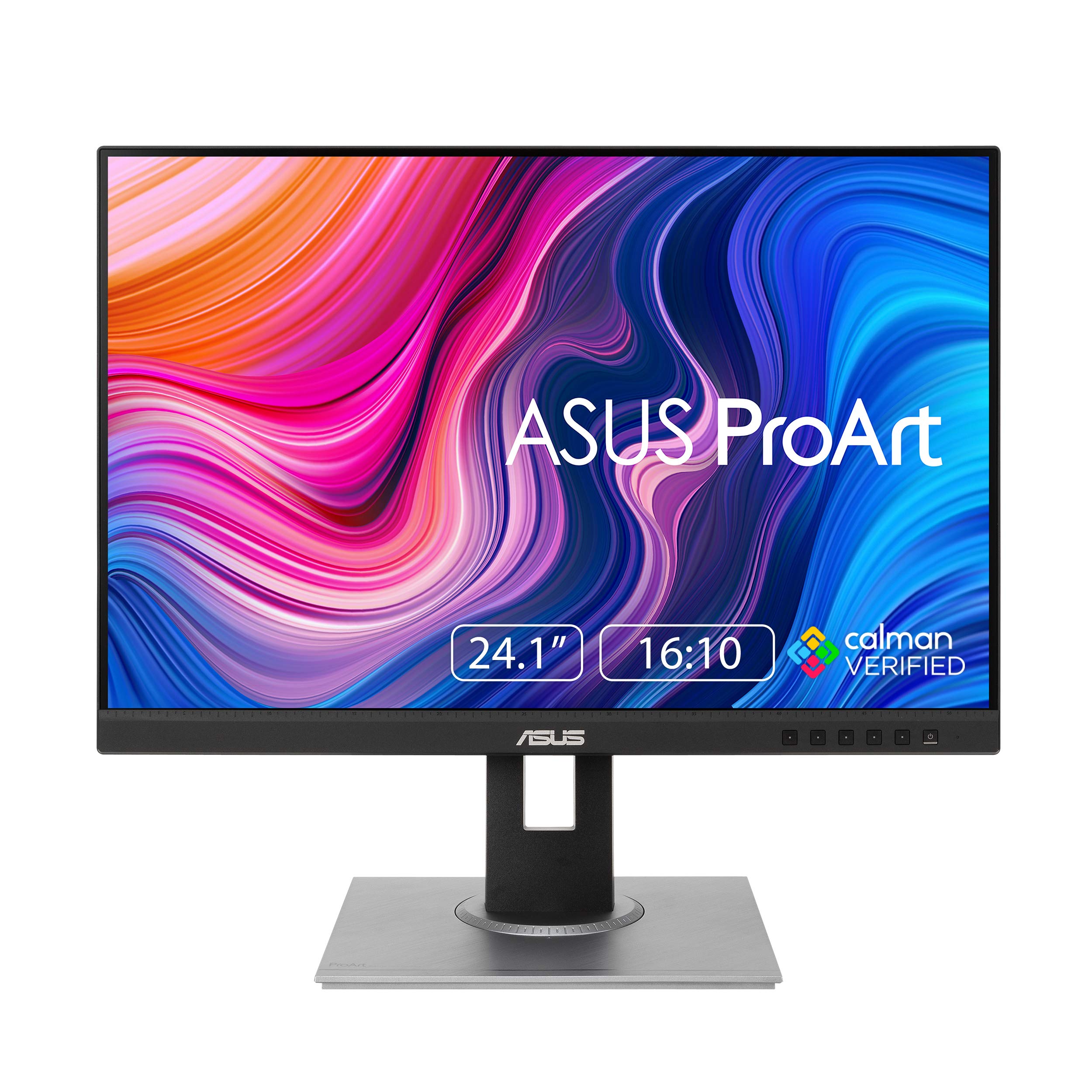 تایید شده توسط Calman، مات، تیلت، پیوت، چرخش، قابل تنظیم ارتفاع - مشکی 24 اینچ FHD USB 3.2