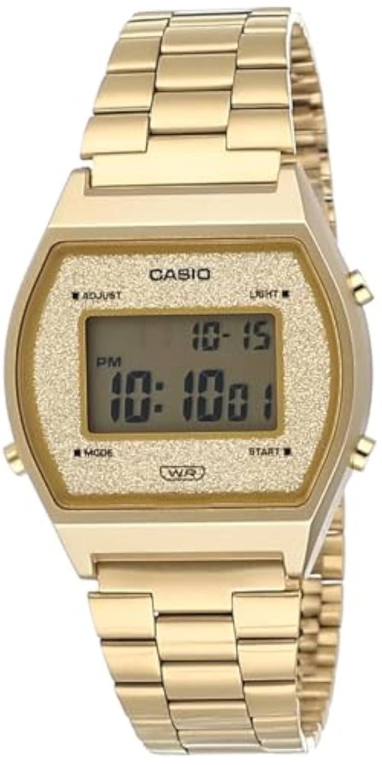 ساعت دیجیتال Casio: B640WC زنانه/جوانان طلای زرد