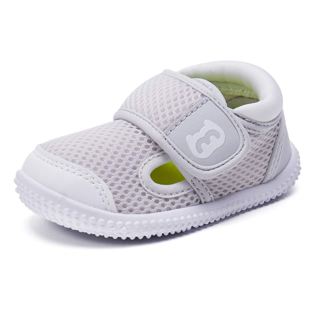 کفش‌های کودک پسر دختر کودک Sneakers ضد لغزش اولین گام زنش سن 6 9 12 18 24 ماه 12-18 ماه 4-خاکستری