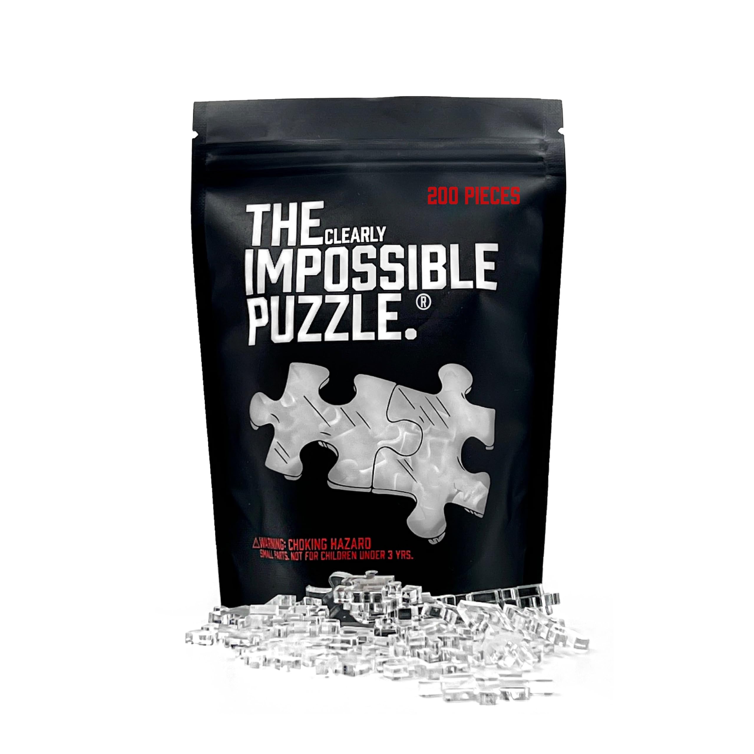 پازل مدرن جدید CM Originals The Clearly Impossible® 200 تکه 8''x10'' اکریلیک شفاف برای بزرگسالان، سطح مهارت متخصص، 7 سال به بالا