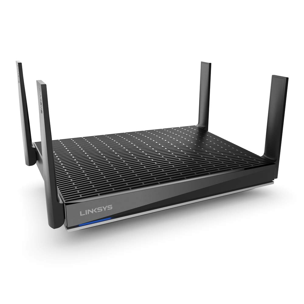 راه‌انداز Mesh Wifi 6 Linksys، دو بانده، پوشش ۳,۰۰۰ فوت مربع، بیش از ۴۰ دستگاه، روتر با سرعت بالا ax برای استریمینگ و گیمینگ، سرعت تا ۶٫۰ گیگابیت بر ثانیه - MR9600 دستگاه‌ها: ۳,۰۰۰ فوت، بیش از ۴۰ دستگاه، روتر ۶٫۰ گیگابیت بر ثانیه