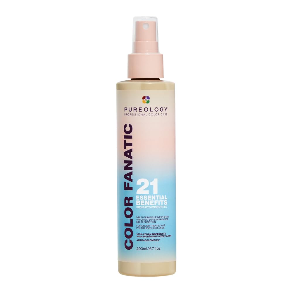 احیاناً. روغن‌کننده و حالت‌دهنده شستشو نشده زیبایی رنگ Pureology Color Fanatic | محافظت از رنگ مو در برابر زوال | محافظت حرارتی | گیاهی | ۶.۷ فلوئید اونس ۲۰۰ میلی‌لیتر (بسته‌ای یک عدد)