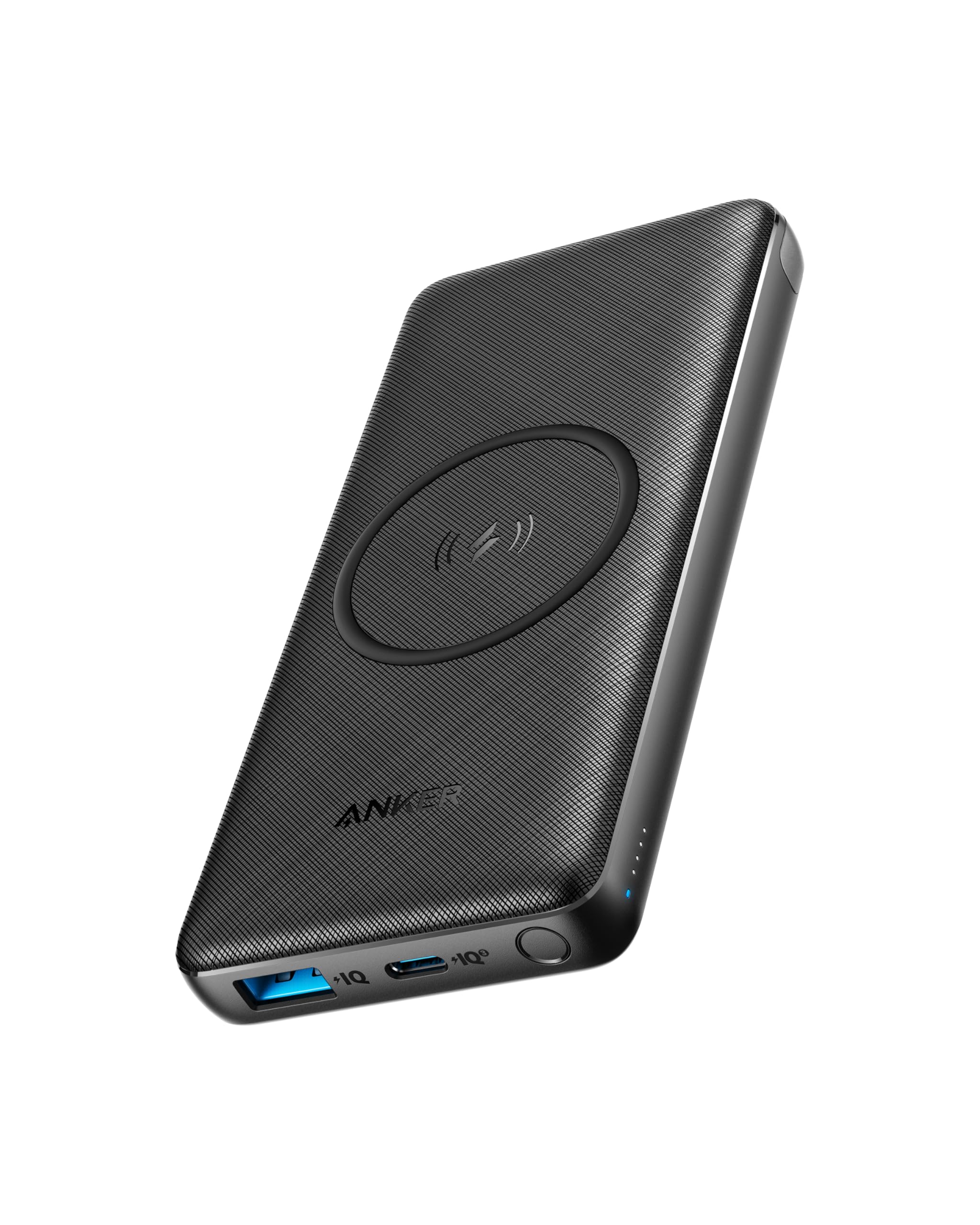 شارژر بی‌سیم پاور بانک Anker 10،000 میلی آمپر ساعت PD، PowerCore III 10K شارژر همراه بی‌سیم با قابلیت شارژ بی‌سیم 10 واتی و شارژ سریع USB-C 18 وات برای آیفون 16، پرو، پرو مکس، 15، پرو، آیپد