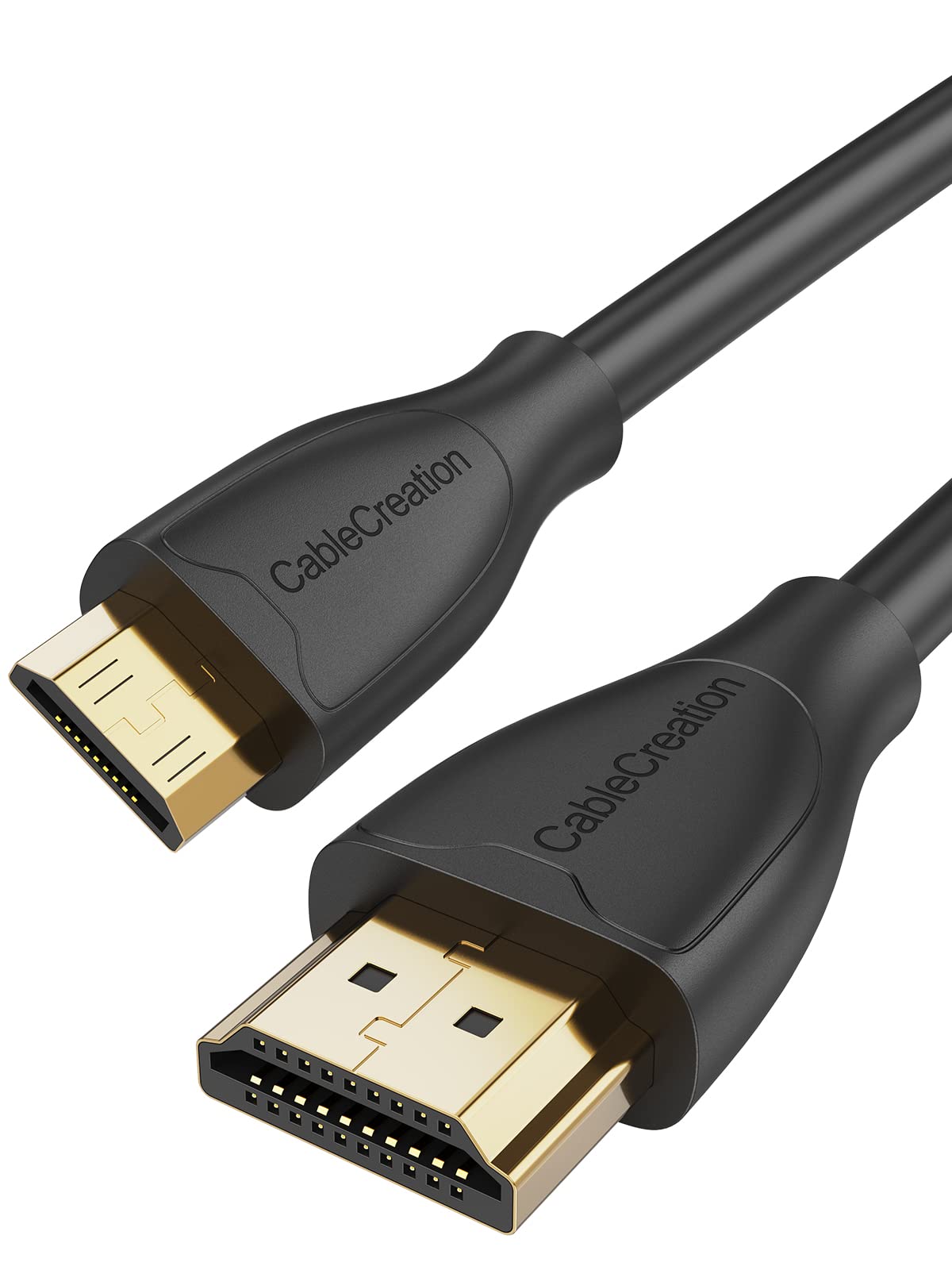 کابل کریشن مینی HDMI به HDMI 1.8 متر، پشتیبانی از 4K 60Hz Ultra HD، 3D، سرعت بالا برای کارت گرافیک، HDTV، دوربین، HDR-XR50، Z6، EOS RP/EOS R/EOS 7D Mark II/XA40، و غیره، مینی HDMI به HDMI 6.6ft/1.8 متر