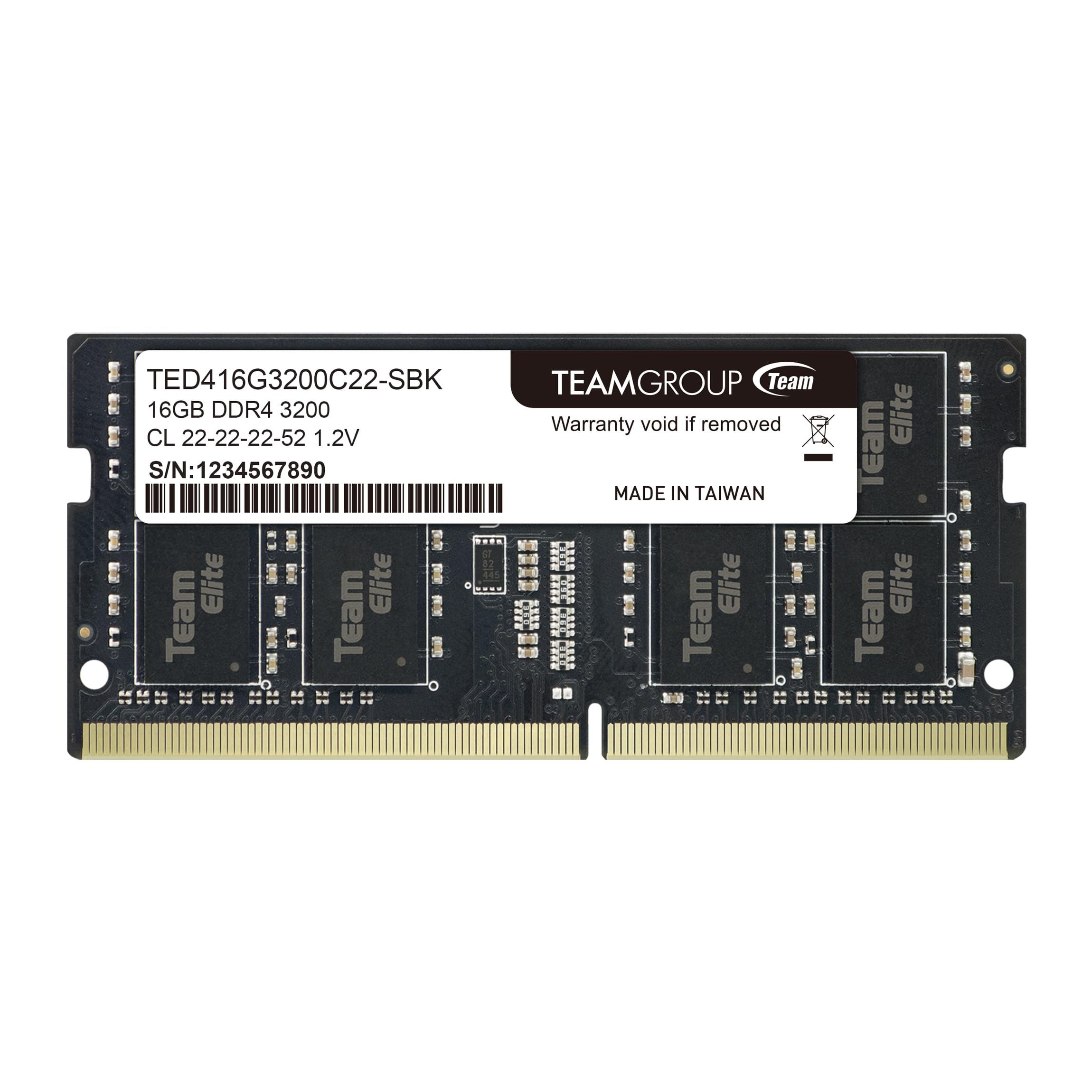 TEAMGROUP Team Elite - DDR4-16 گیگابایت - SO DIMM 260-PIN - غیر بافرشده 16 گیگابایت