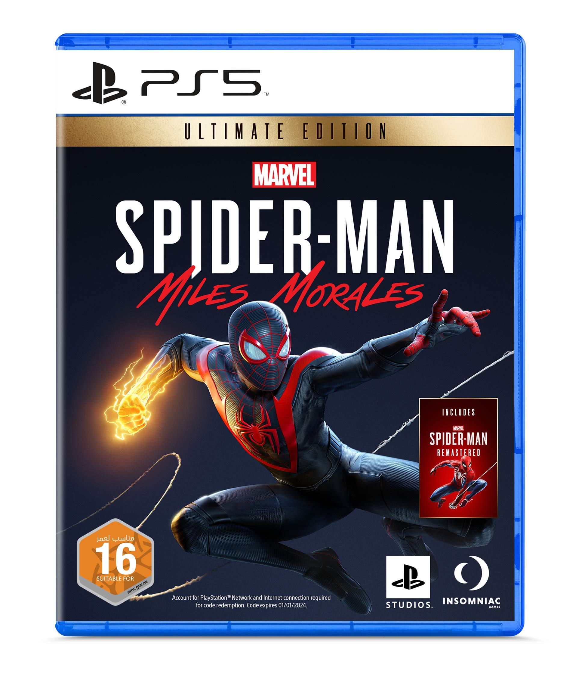 Spider-Man: Miles Morales - Ultimate Edition (PS5) - نسخه اعتباری UAE NMC (Electronic Games) PlayStation 5 Ultimate Edition