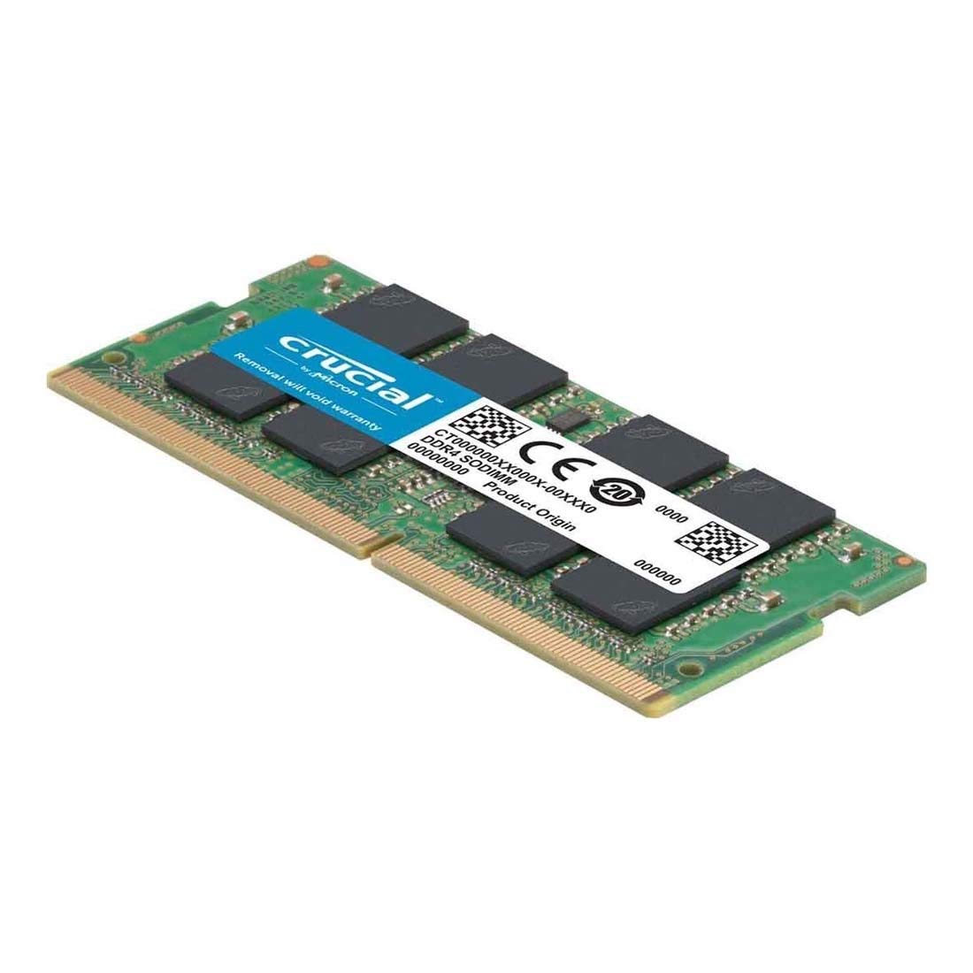 ماژول حافظه RAM SODIMM Crucial Basics 16GB DDR4 1.2v 2666Mhz CL19 برای لپتاپ‌ها و دفترچه‌های یادداشت، سبز